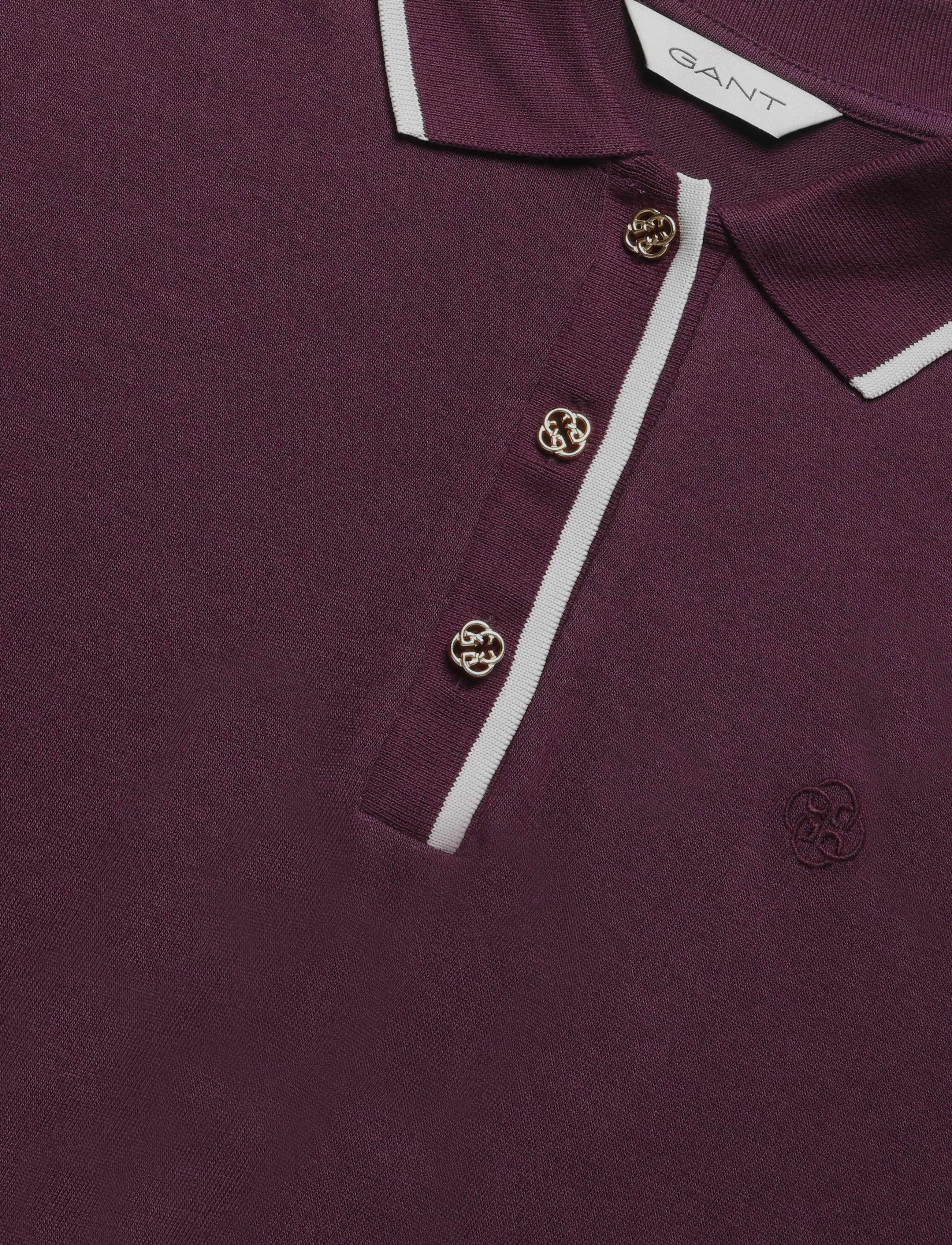Gant - REG SEAMLESS SS POLO - pikéer - darkened wine - 2
