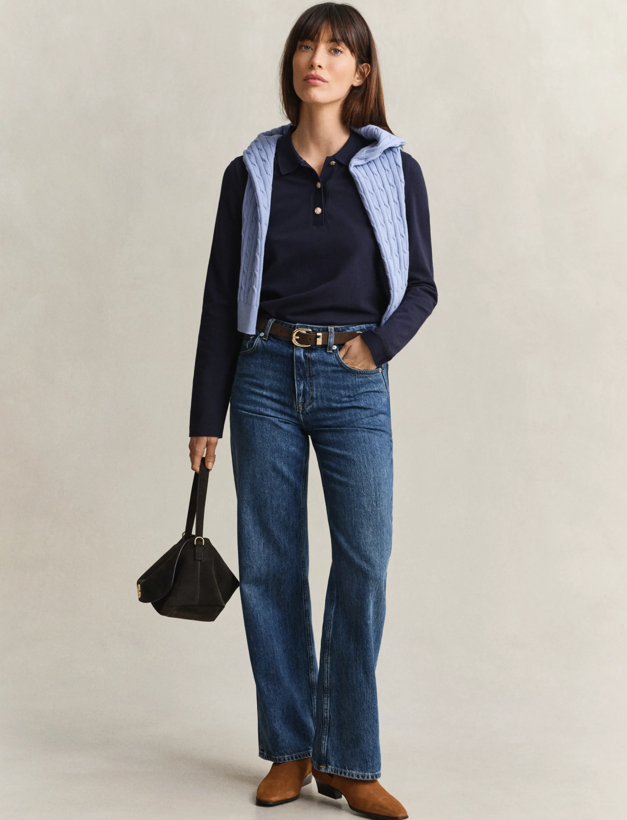 Gant - REG LS POLO PIQUE - evening blue - 4