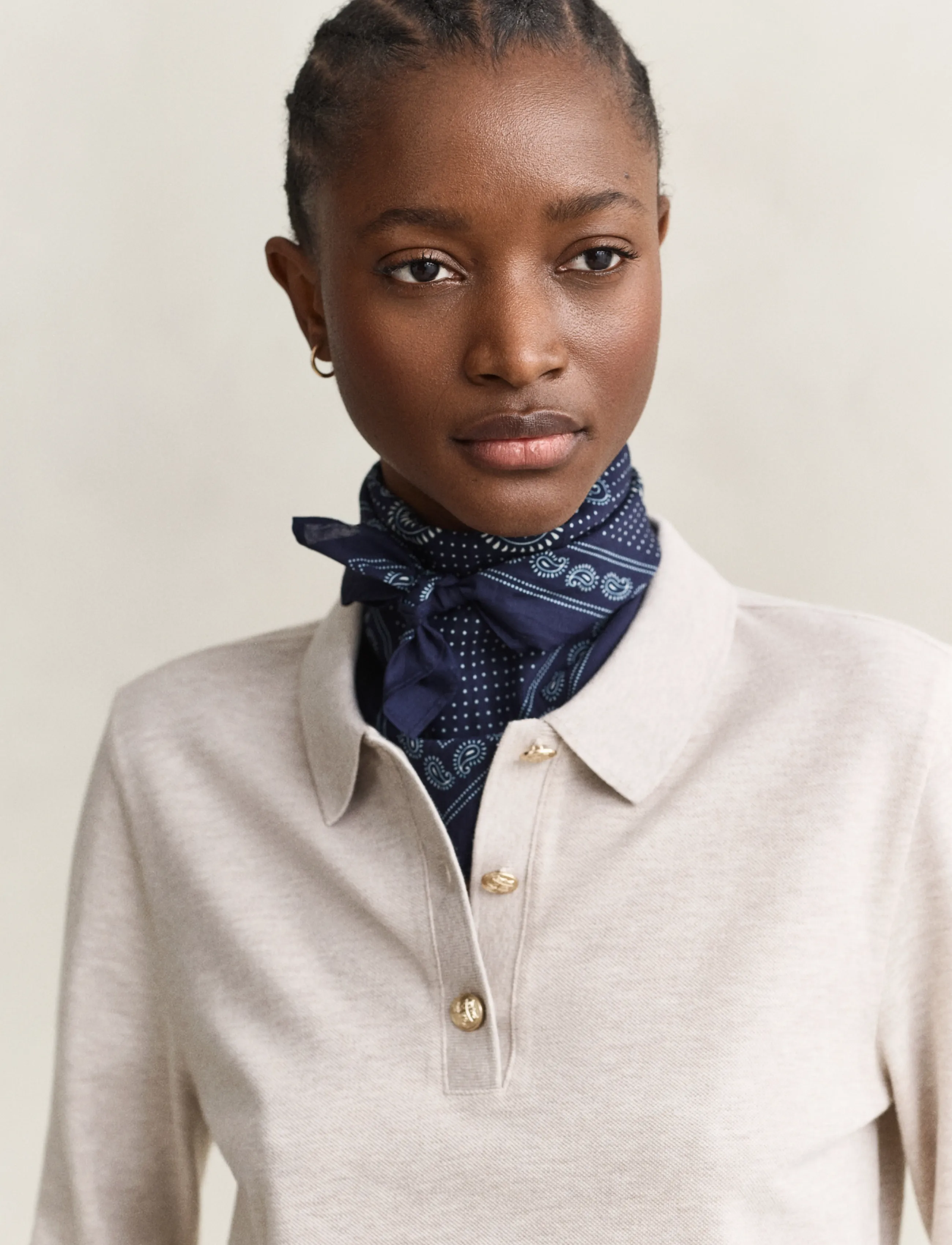 Gant - REG LS POLO PIQUE - light beige melange - 3