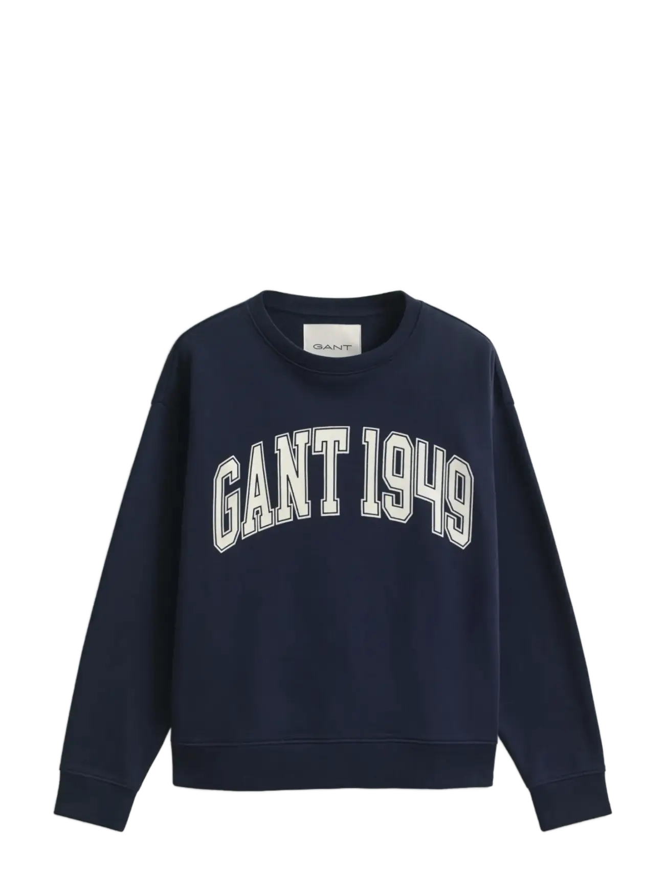 GANT GRAPHIC C-NECK SWEAT - Kläder - MARINE / navy