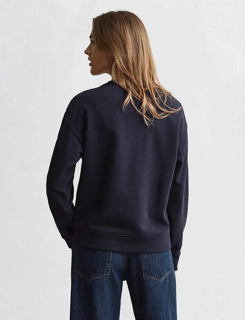 GANT - GRAPHIC C-NECK SWEAT - mode trends - marine - 2