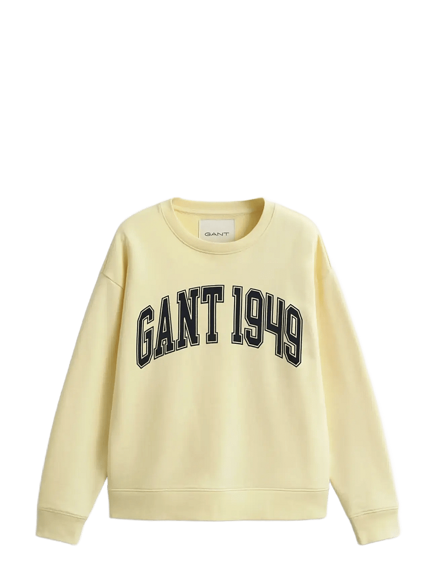 Gant - GRAPHIC C-NECK SWEAT - modetrender - vanilla yellow - 1