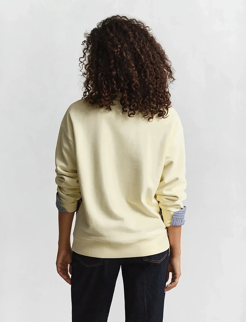 GANT - GRAPHIC C-NECK SWEAT - modetrender - vanilla yellow - 2