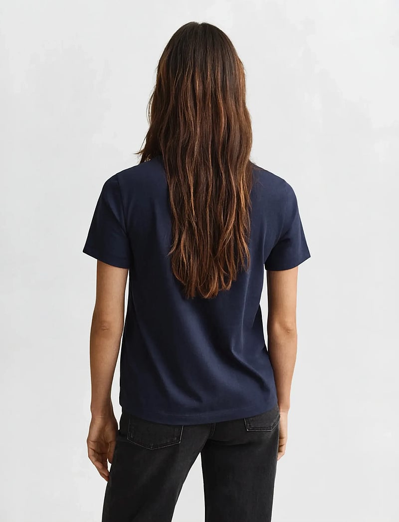 GANT - GRAPHIC SS T-SHIRT - t-shirts - marine - 2