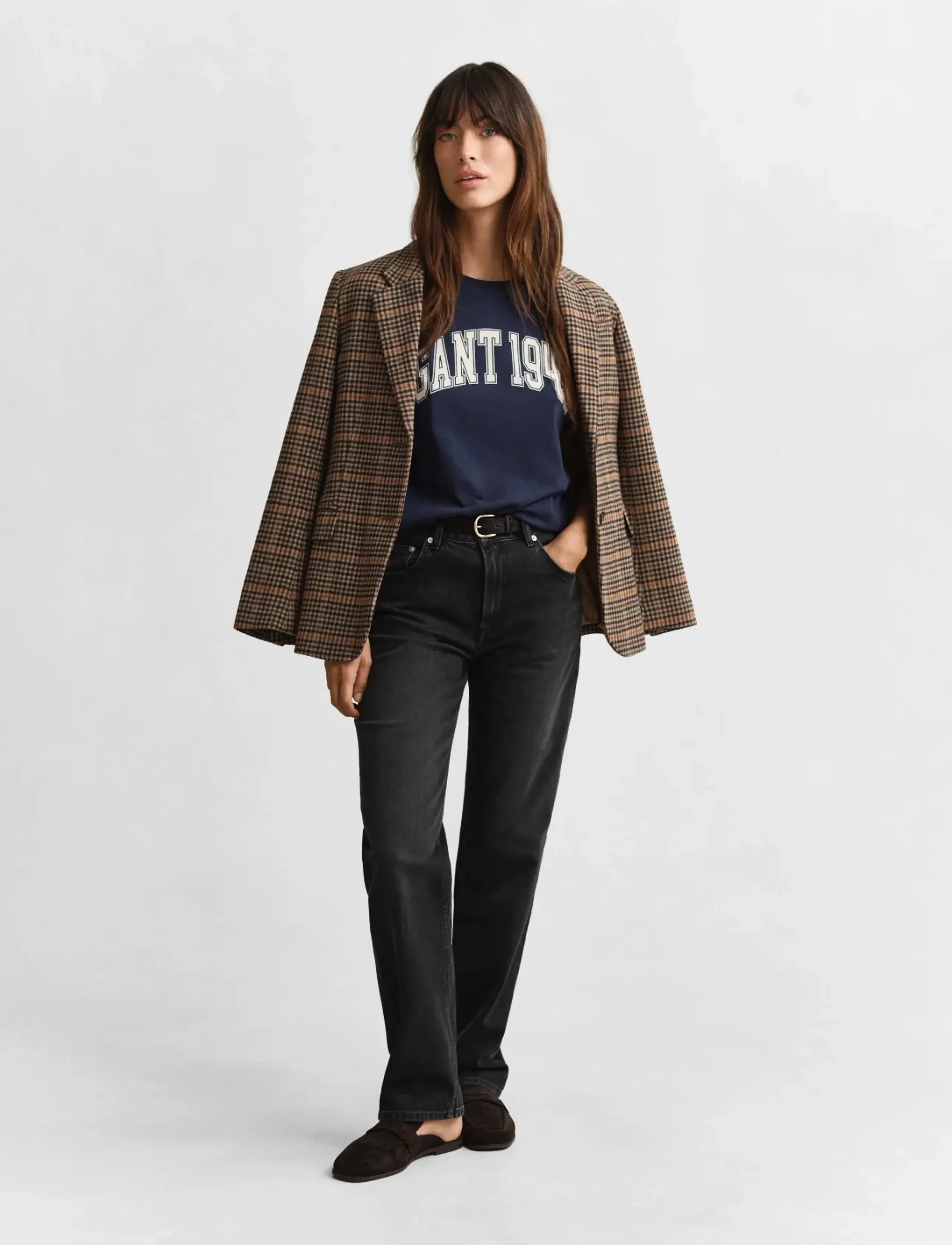 Gant - GRAPHIC SS T-SHIRT - t-särgid - marine - 4