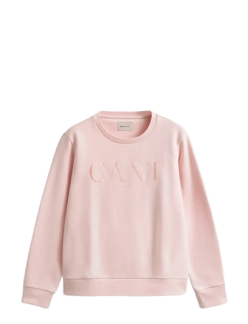 GANT - TONAL GRAPHIC C-NECK SWEAT - modetrender - apricot pink - 1