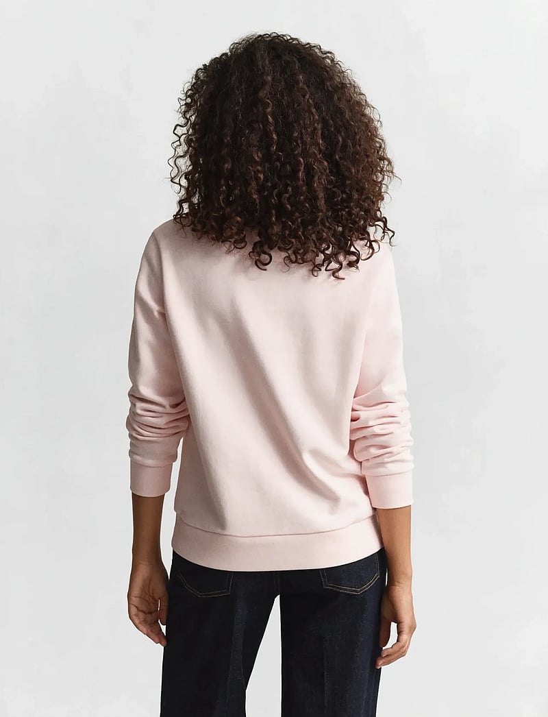 GANT - TONAL GRAPHIC C-NECK SWEAT - modetrender - apricot pink - 2