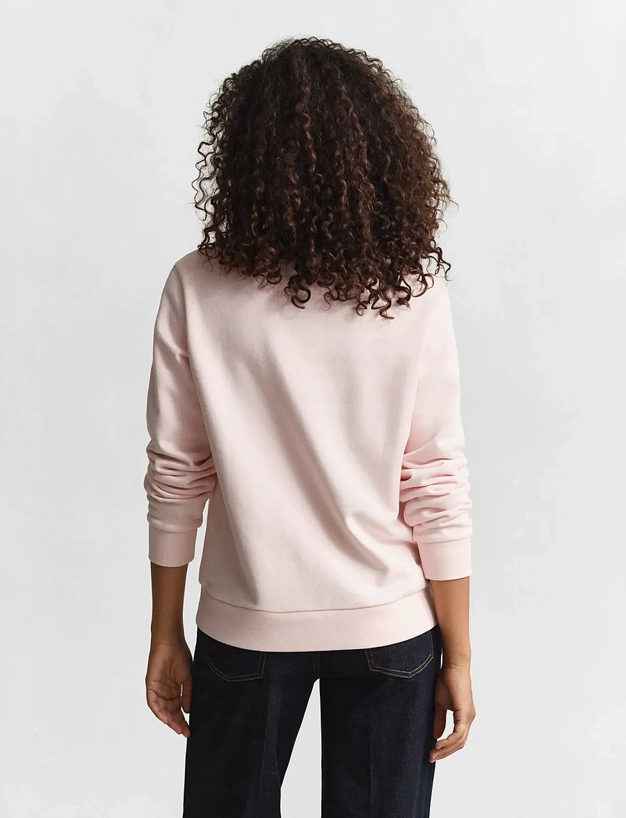 Gant - TONAL GRAPHIC C-NECK SWEAT - fashion trends - apricot pink - 2