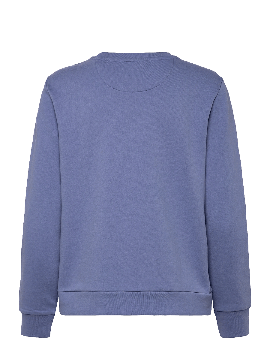 Gant - TONAL GRAPHIC C-NECK SWEAT - fashion trends - faded denim - 1