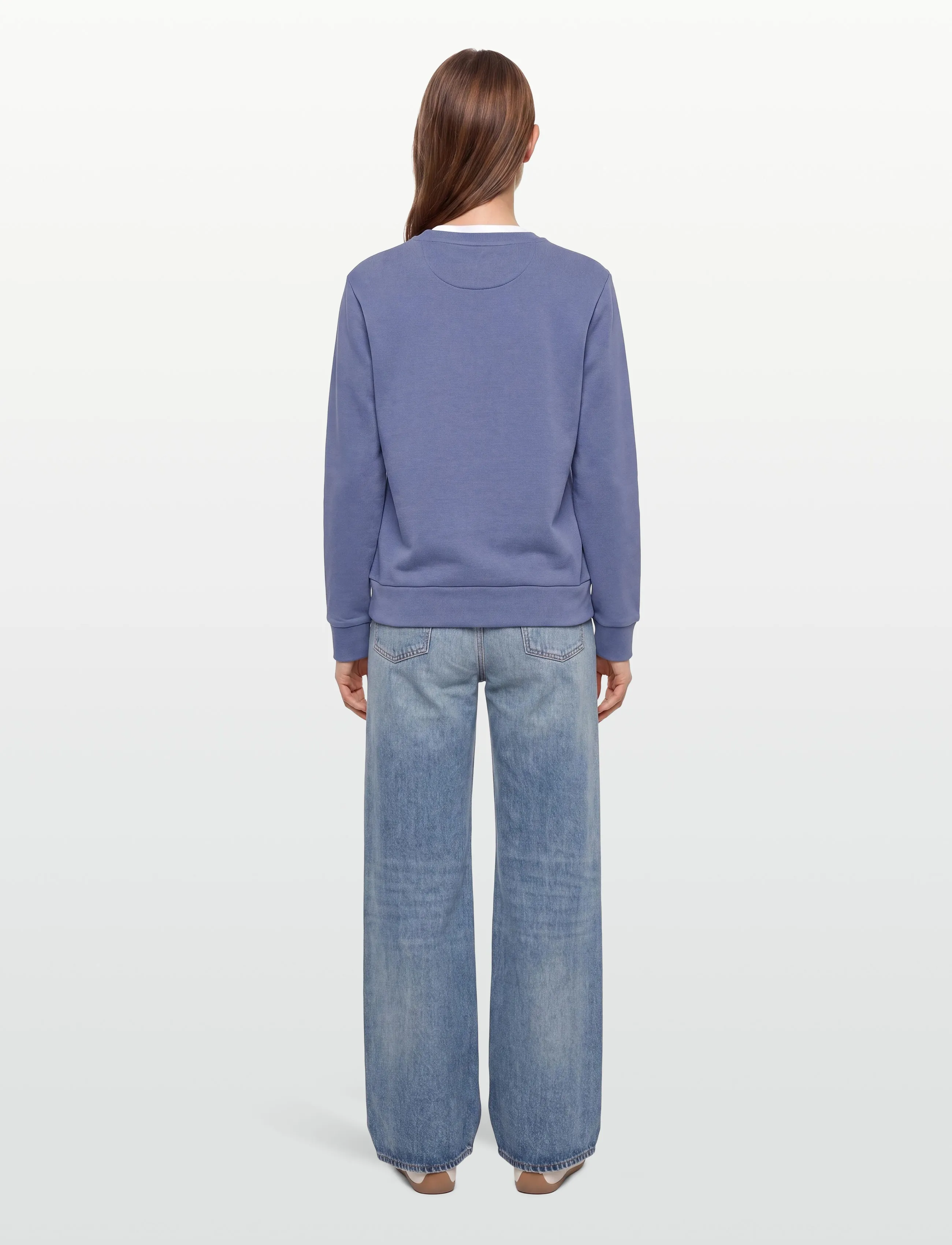 Gant - TONAL GRAPHIC C-NECK SWEAT - mode trends - faded denim - 4