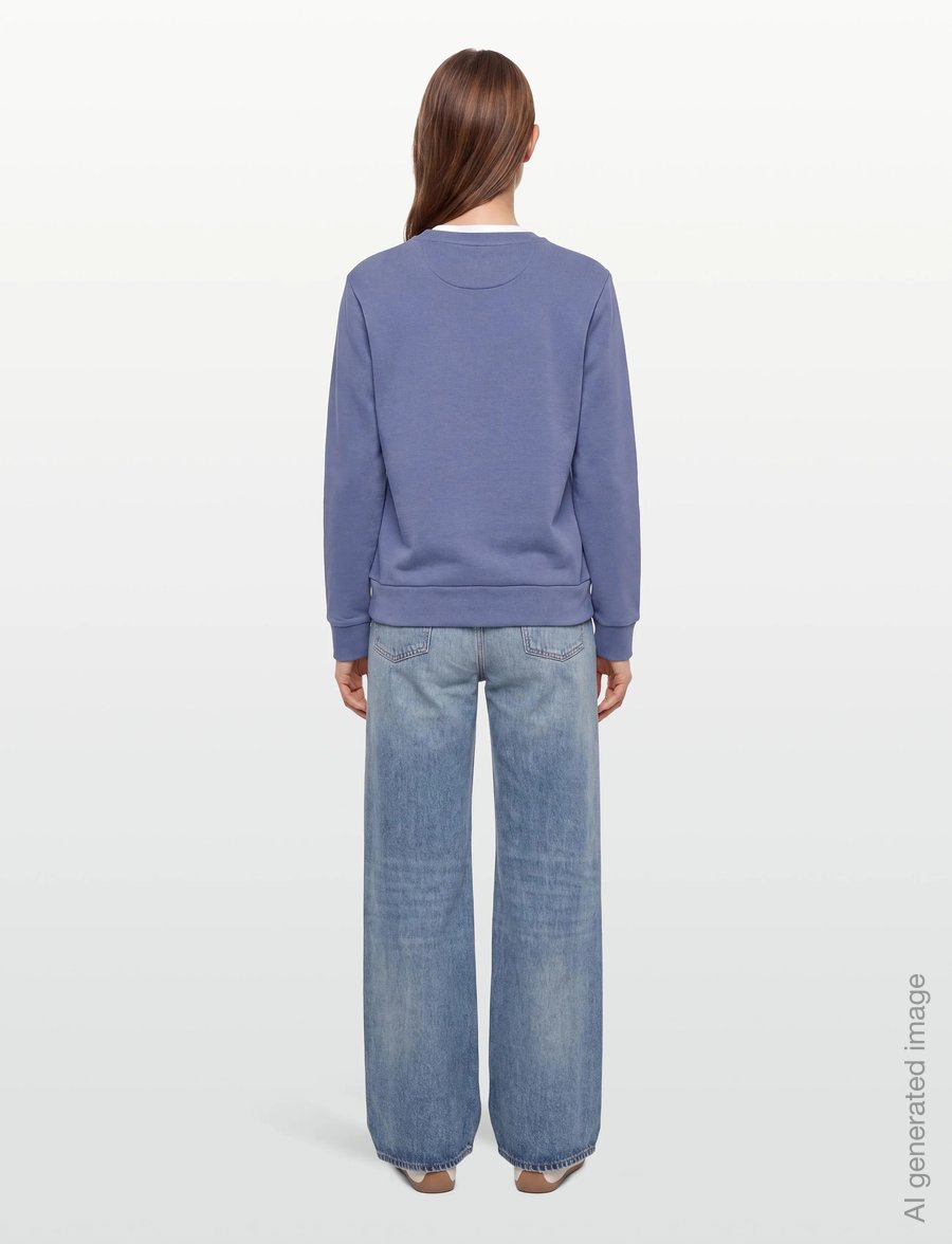 Gant - TONAL GRAPHIC C-NECK SWEAT - mode trends - faded denim - 4