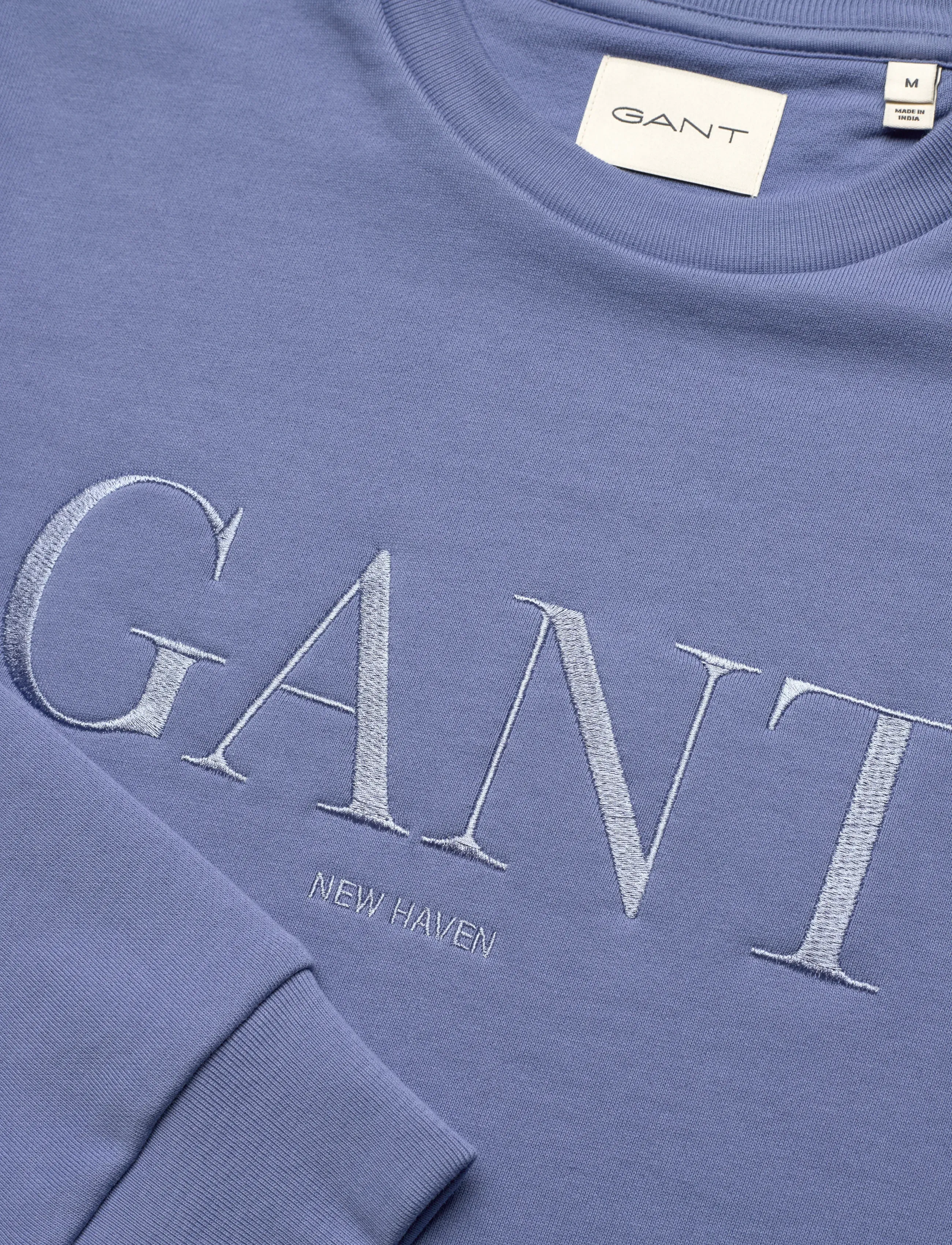 Gant - TONAL GRAPHIC C-NECK SWEAT - fashion trends - faded denim - 2