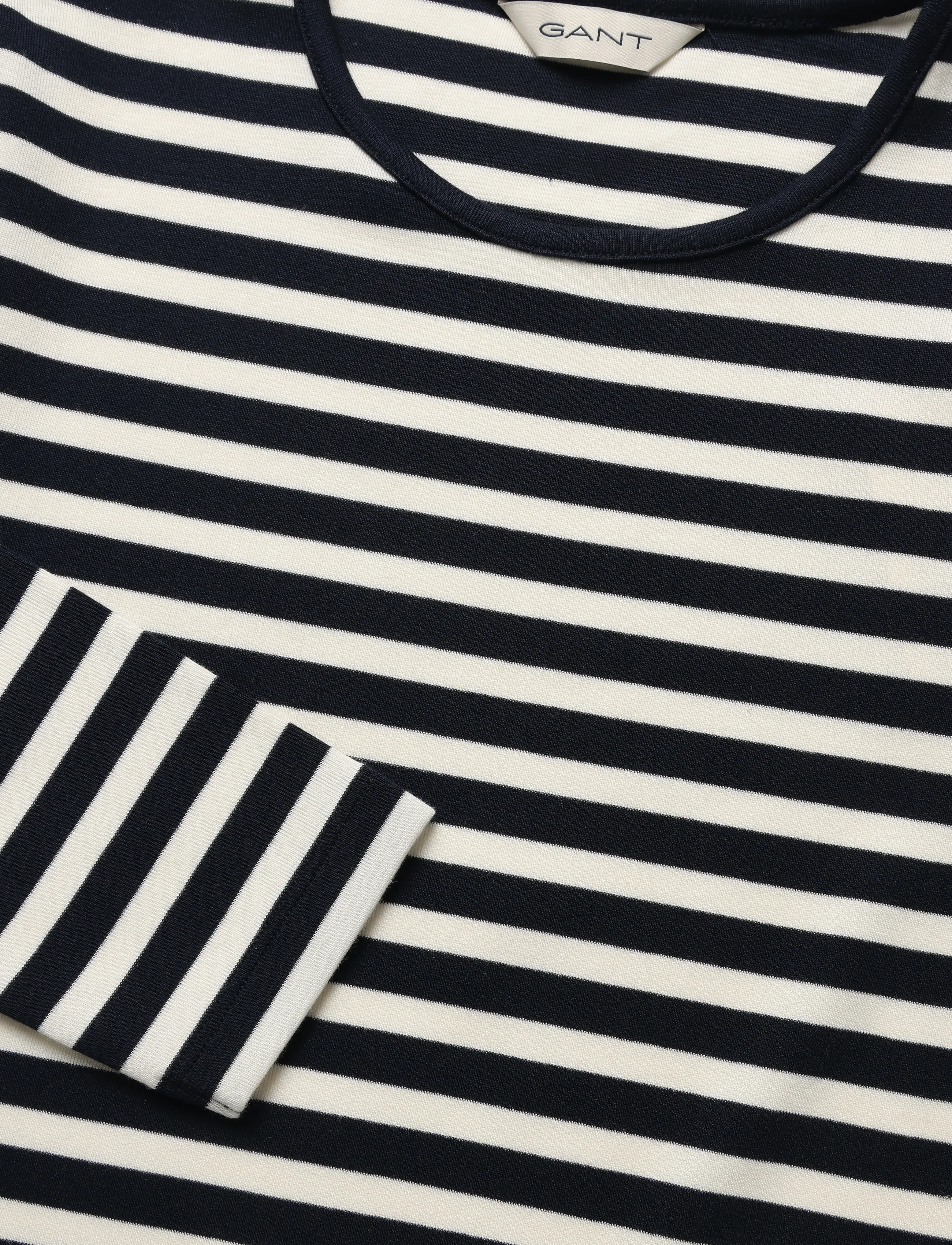 Gant - SLIM STRIPED LS T-SHIRT - evening blue - 2