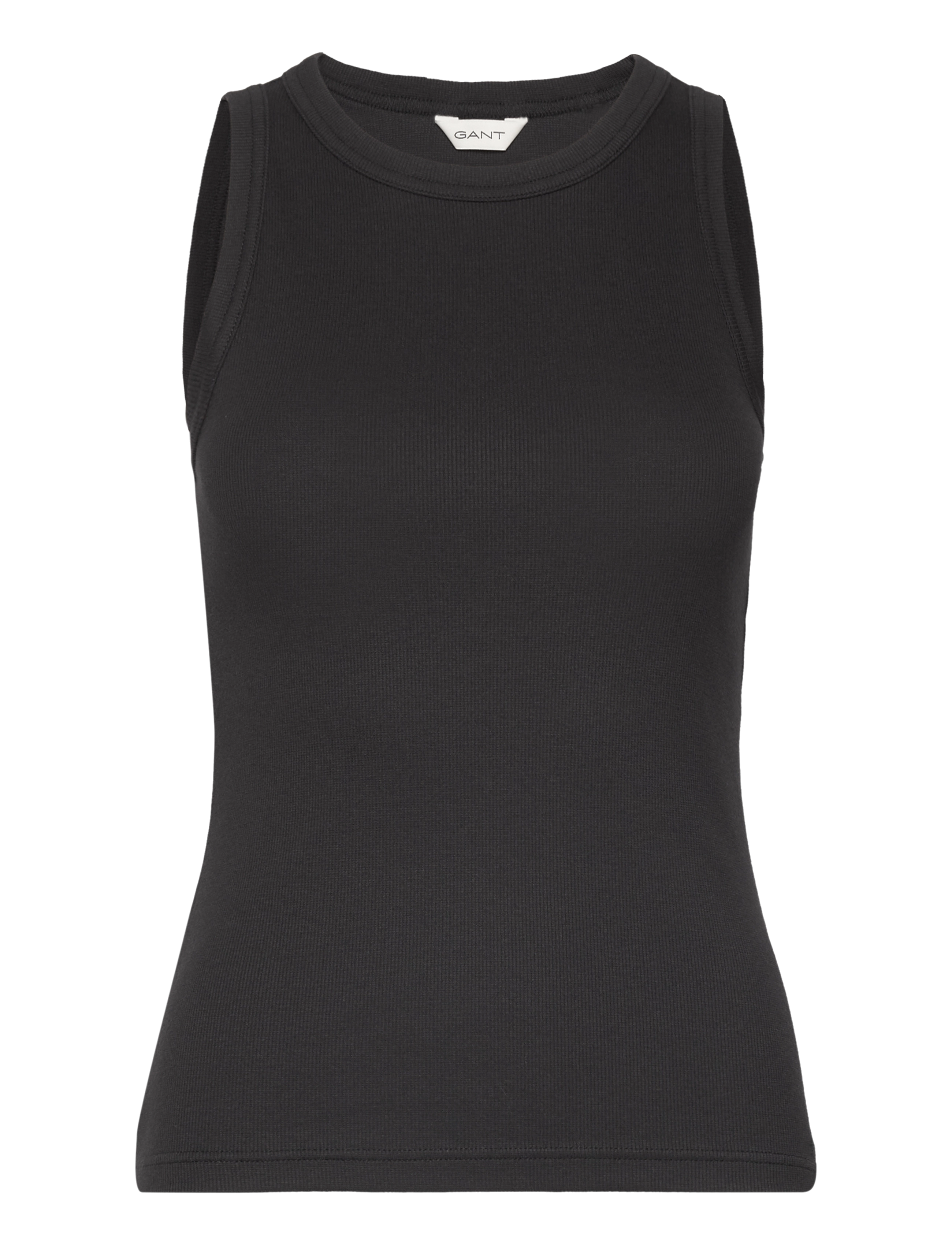 Gant HIGH NECK RIB TANK TOP -  Kampana  - BLACK / black