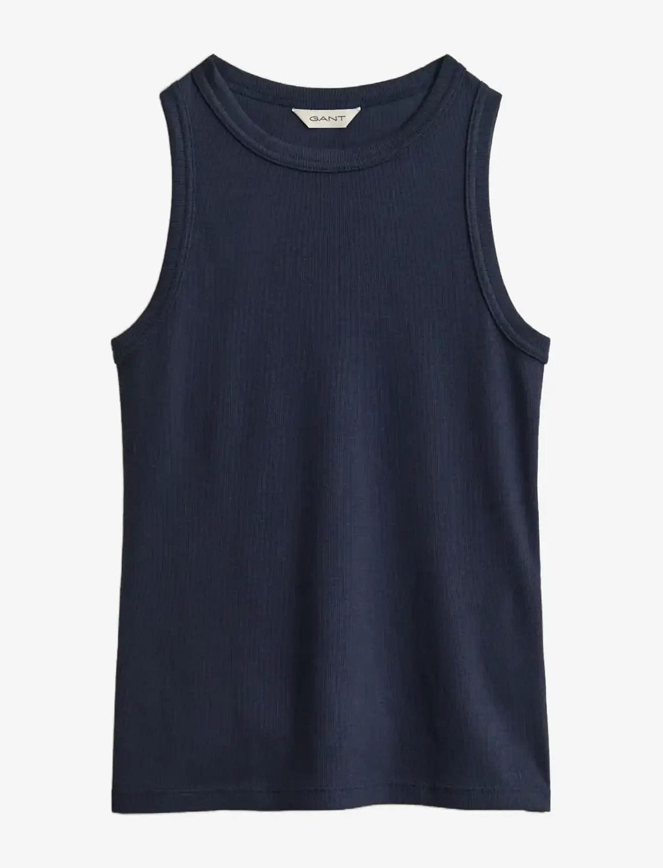 GANT - HIGH NECK RIB TANK TOP - topid ja varrukateta alussärgid - evening blue - 1