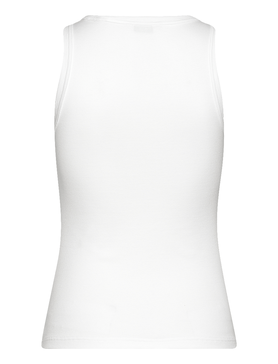 Gant - HIGH NECK RIB TANK TOP - Ärmellose tops - white - 2