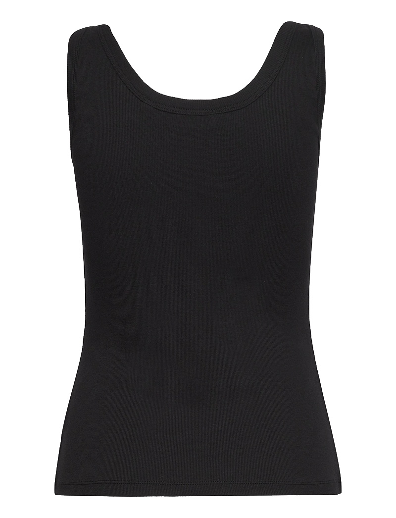 Gant - SLIM RIBBED TANK TOP - linnen - black - 2