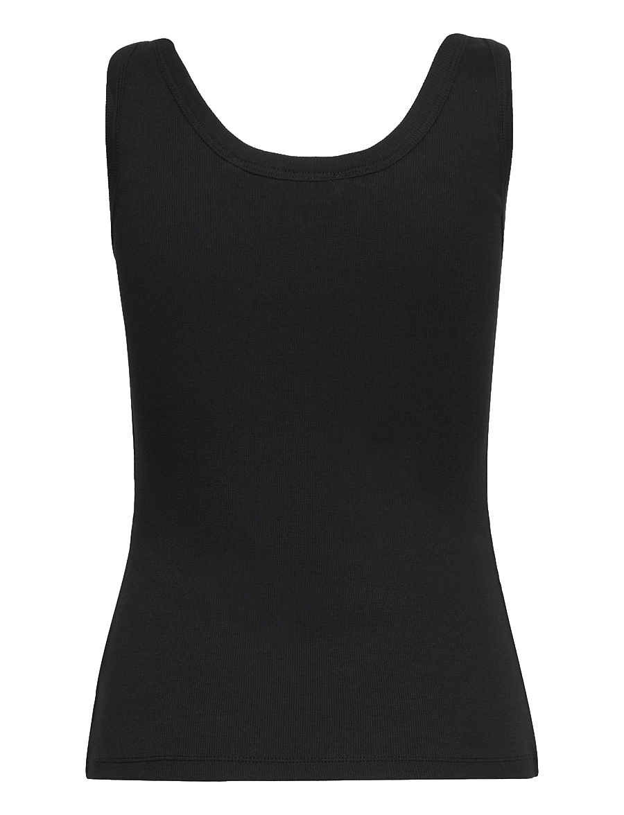 Gant - SLIM RIBBED TANK TOP - linnen - black - 2
