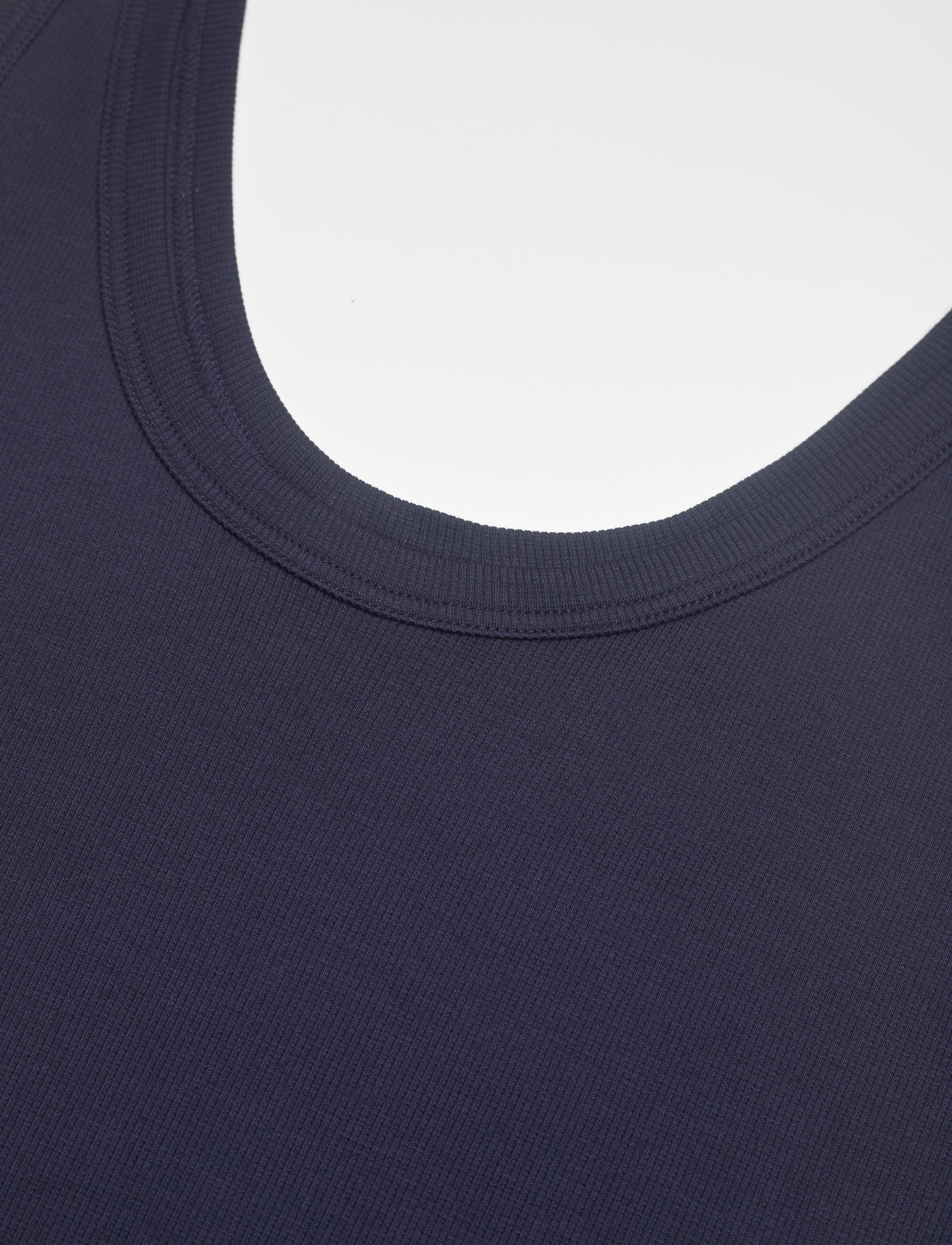 Gant - SLIM RIBBED TANK TOP - summer savings - evening blue - 2