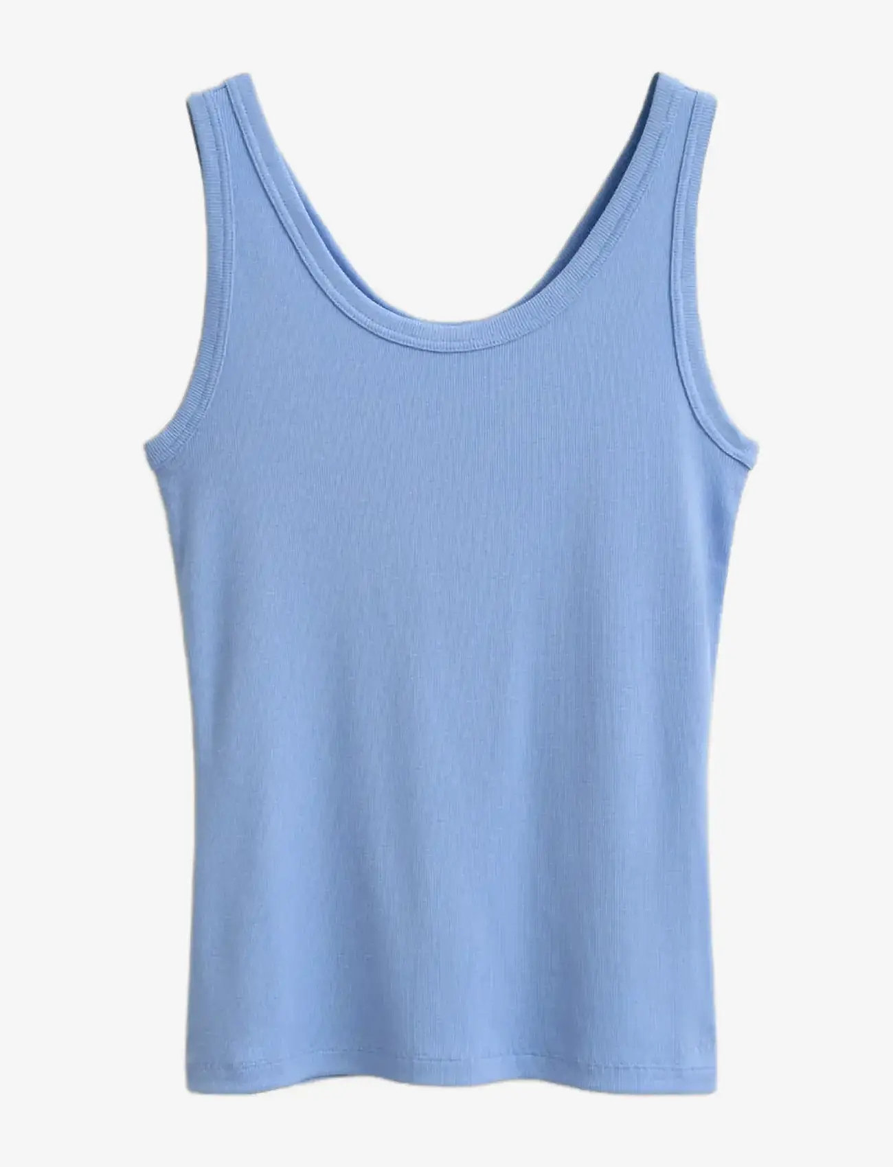 Gant - SLIM RIBBED TANK TOP - linnen - hydrangea blue - 1