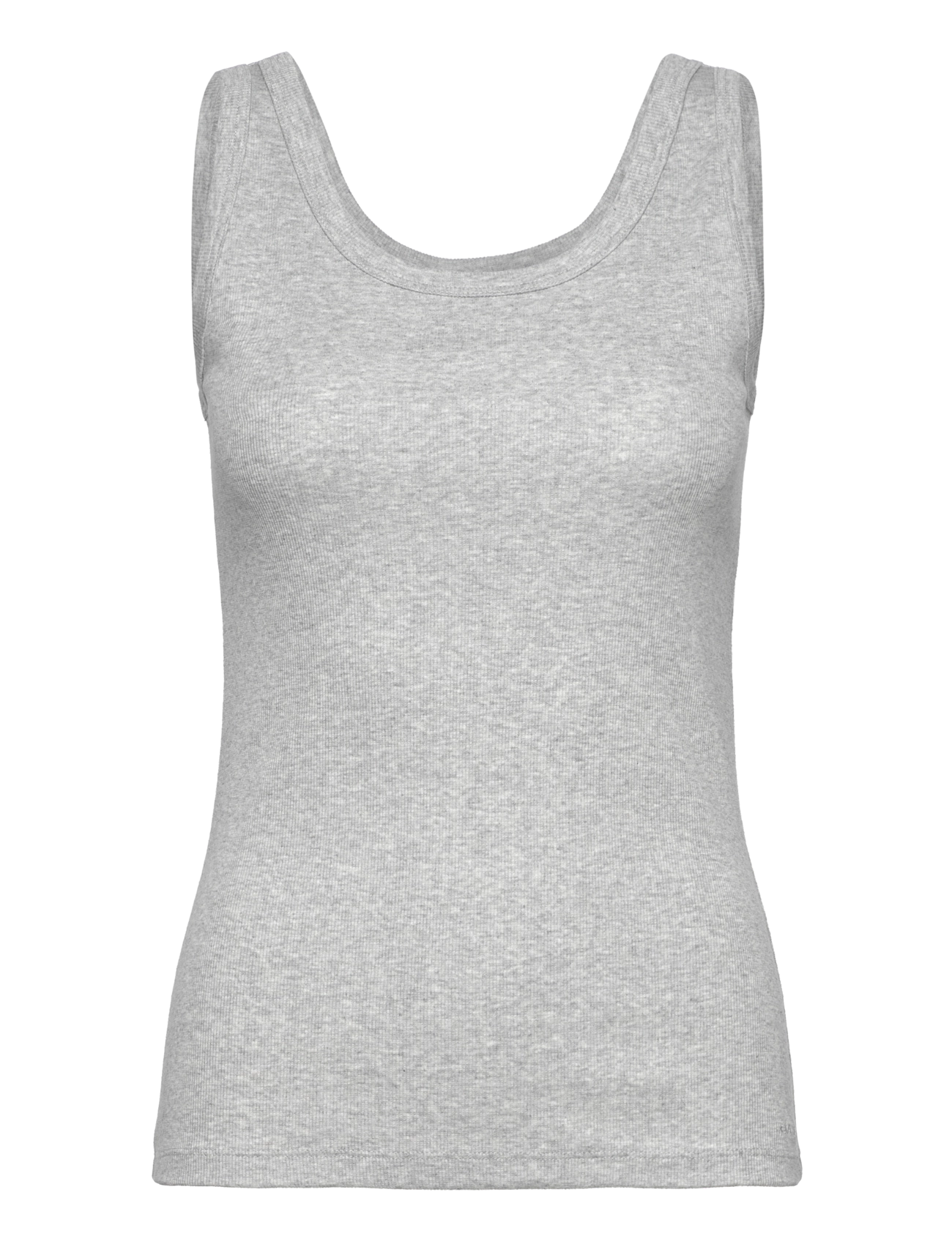 Gant SLIM RIBBED TANK TOP - GANT - LIGHT GREY MELANGE / grey