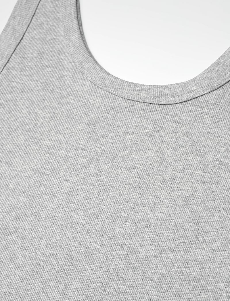 GANT - SLIM RIBBED TANK TOP - linnen - light grey melange - 2