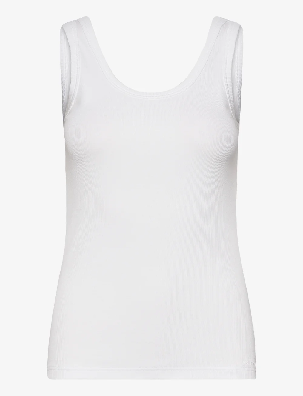 GANT - SLIM RIBBED TANK TOP - linnen - white - 0