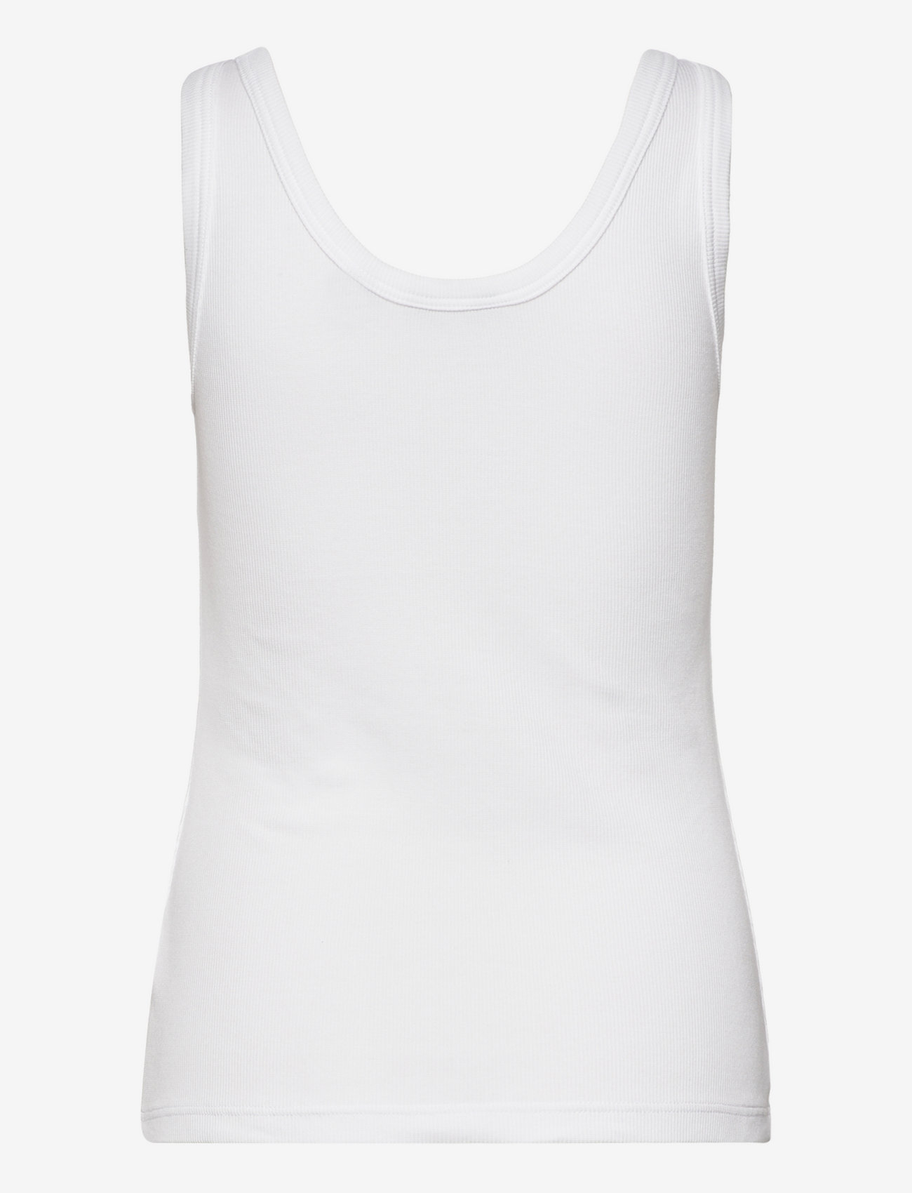 GANT - SLIM RIBBED TANK TOP - linnen - white - 2