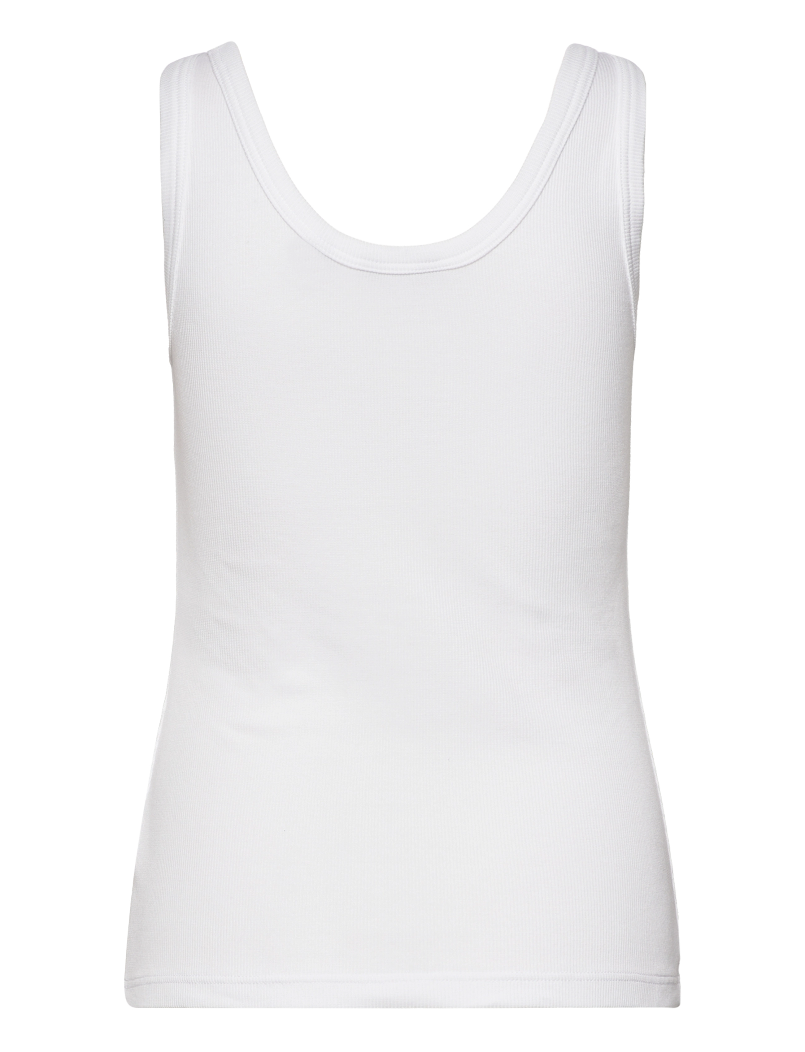 Gant - SLIM RIBBED TANK TOP - tanktops - white - 2