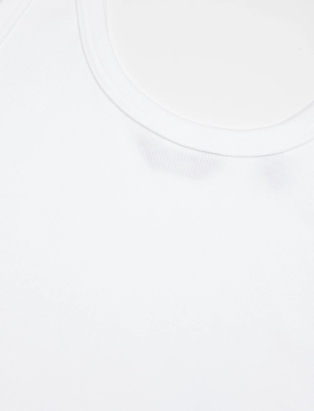 GANT - SLIM RIBBED TANK TOP - linnen - white - 2