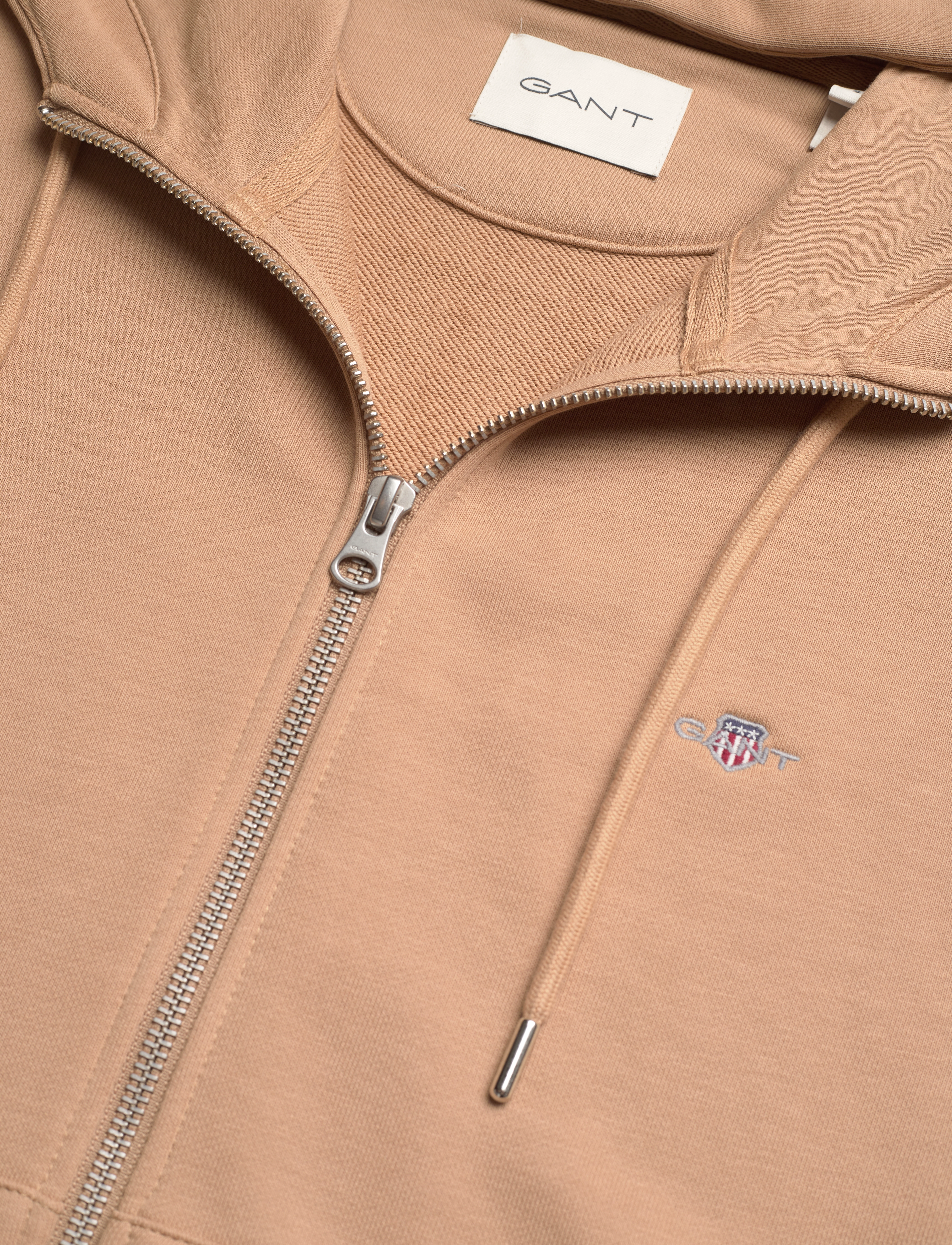 Gant - SHIELD ZIP HOODIE - kapuzenpullover - caramel beige - 2