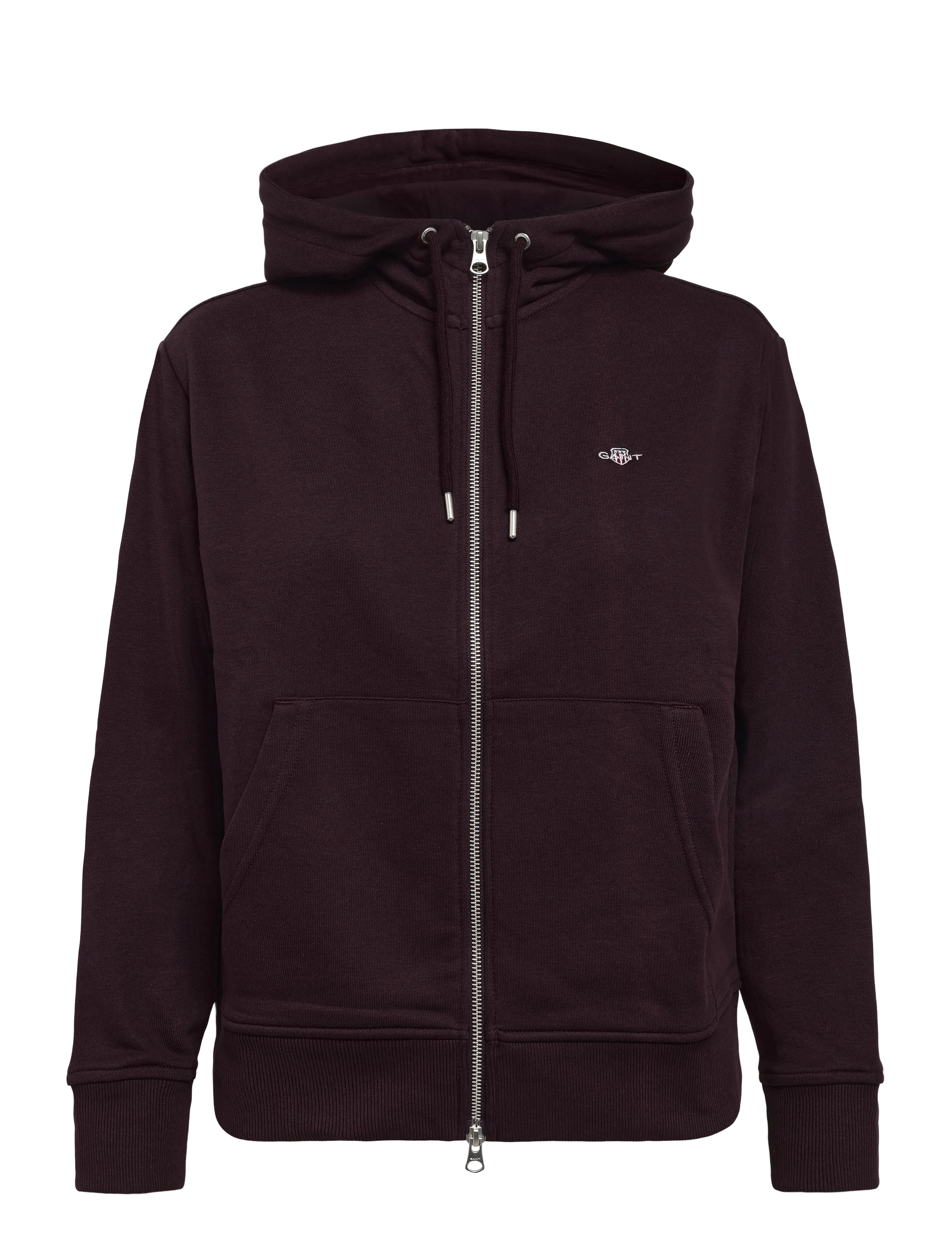 Gant SHIELD ZIP HOODIE - Kapuutsiga pusad - DARKENED WINE / burgundy