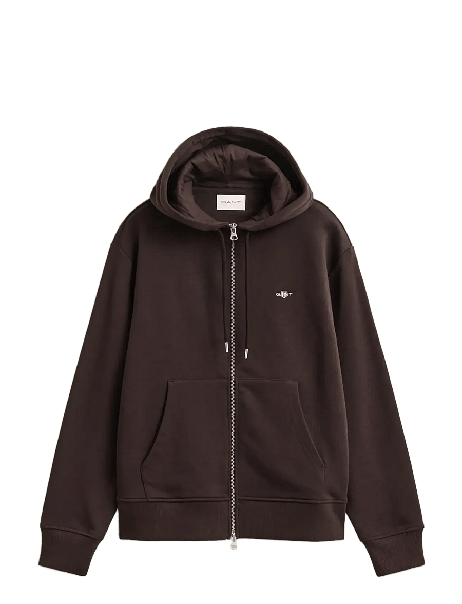 Gant - SHIELD ZIP HOODIE - kapuzenpullover - deep brown - 0