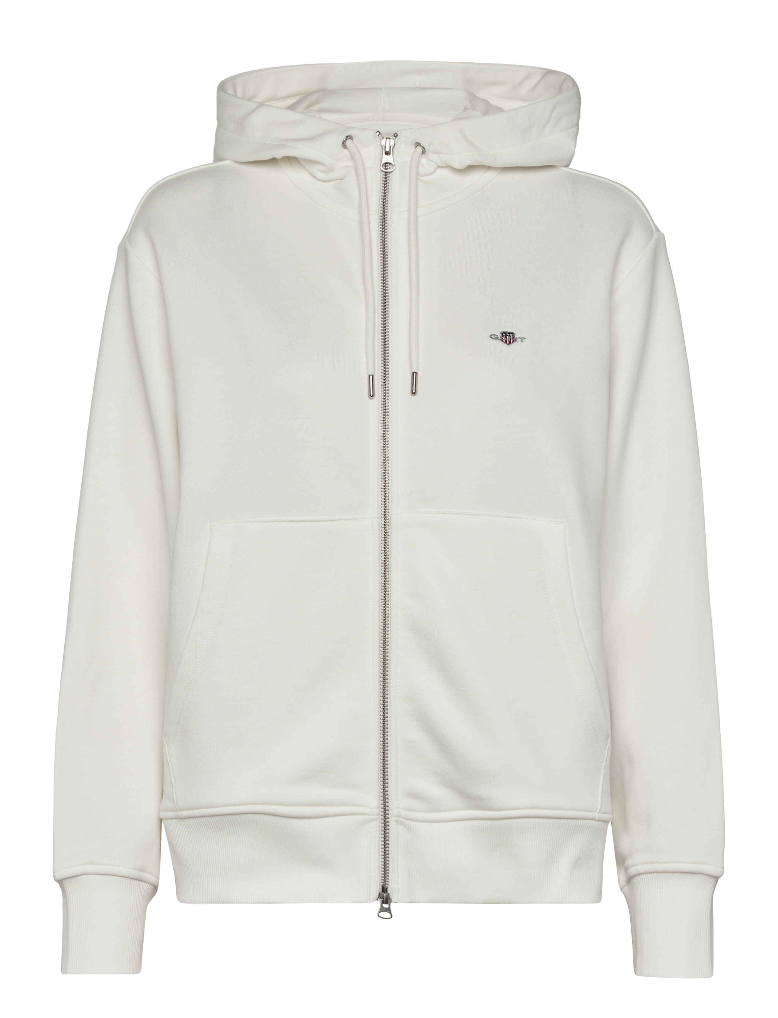 Gant SHIELD ZIP HOODIE - Sweatshirts - EGGSHELL / cream