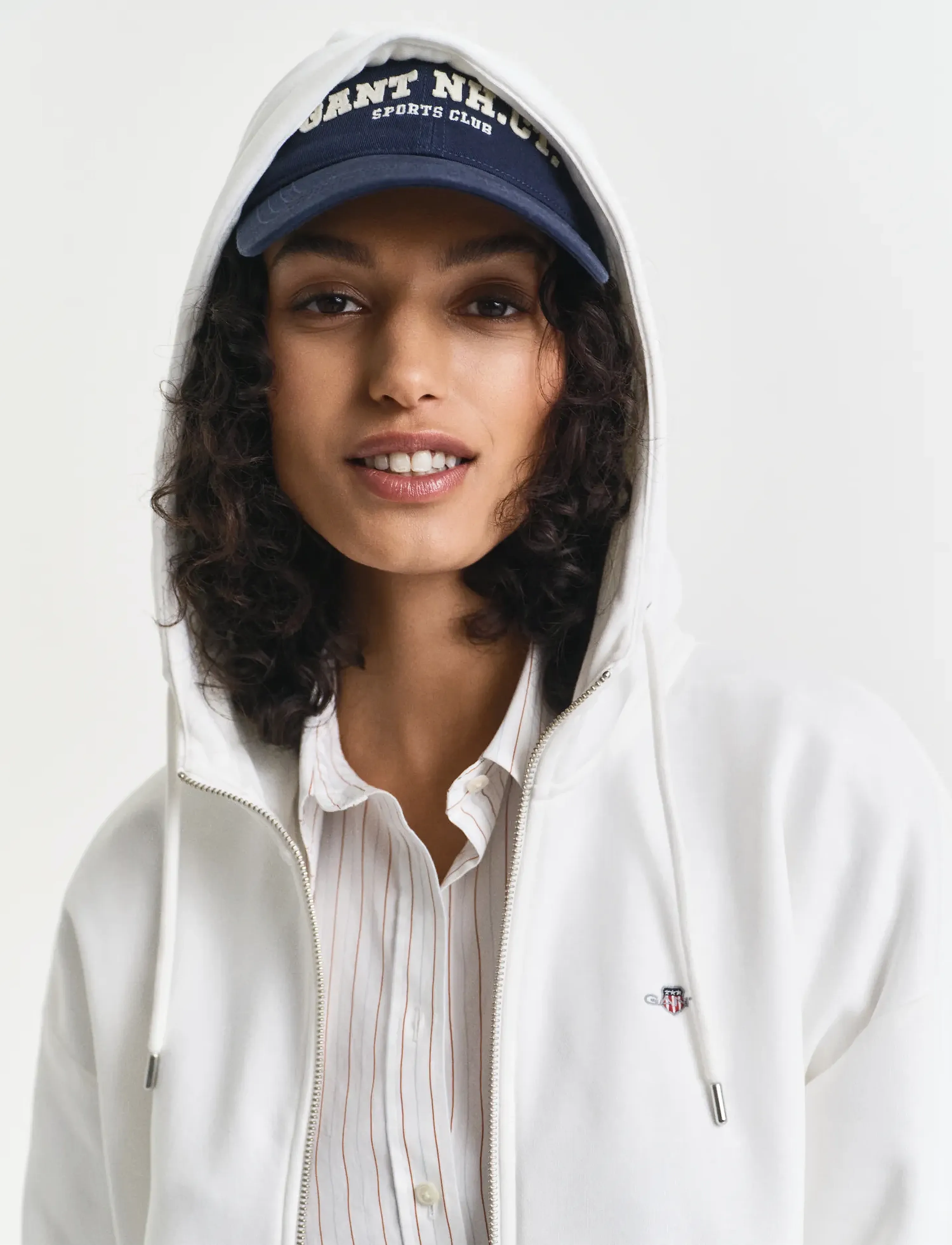 Gant - SHIELD ZIP HOODIE - pulls à capuche - eggshell - 4