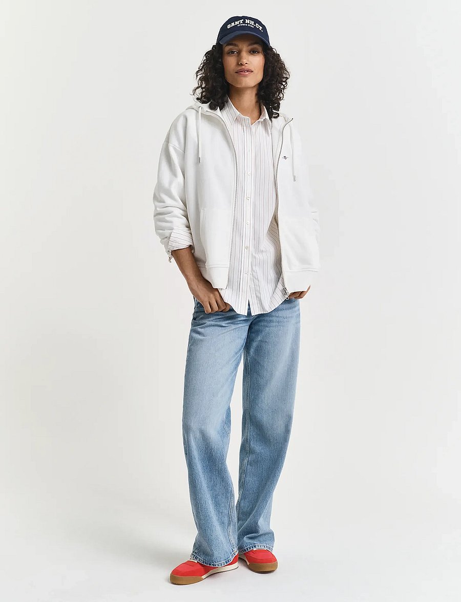 Gant - SHIELD ZIP HOODIE - pulls à capuche - eggshell - 5