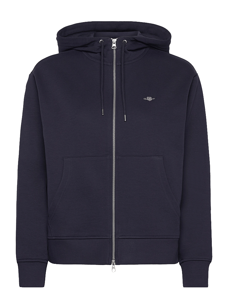 GANT - SHIELD ZIP HOODIE - hættetrøjer - evening blue - 1