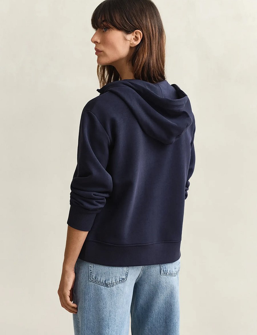 Gant - SHIELD ZIP HOODIE - kapuzenpullover - evening blue - 3