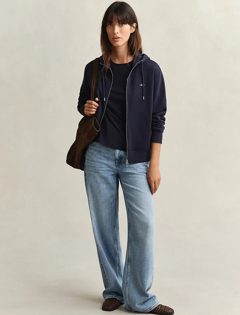 Gant - SHIELD ZIP HOODIE - kapuzenpullover - evening blue - 5