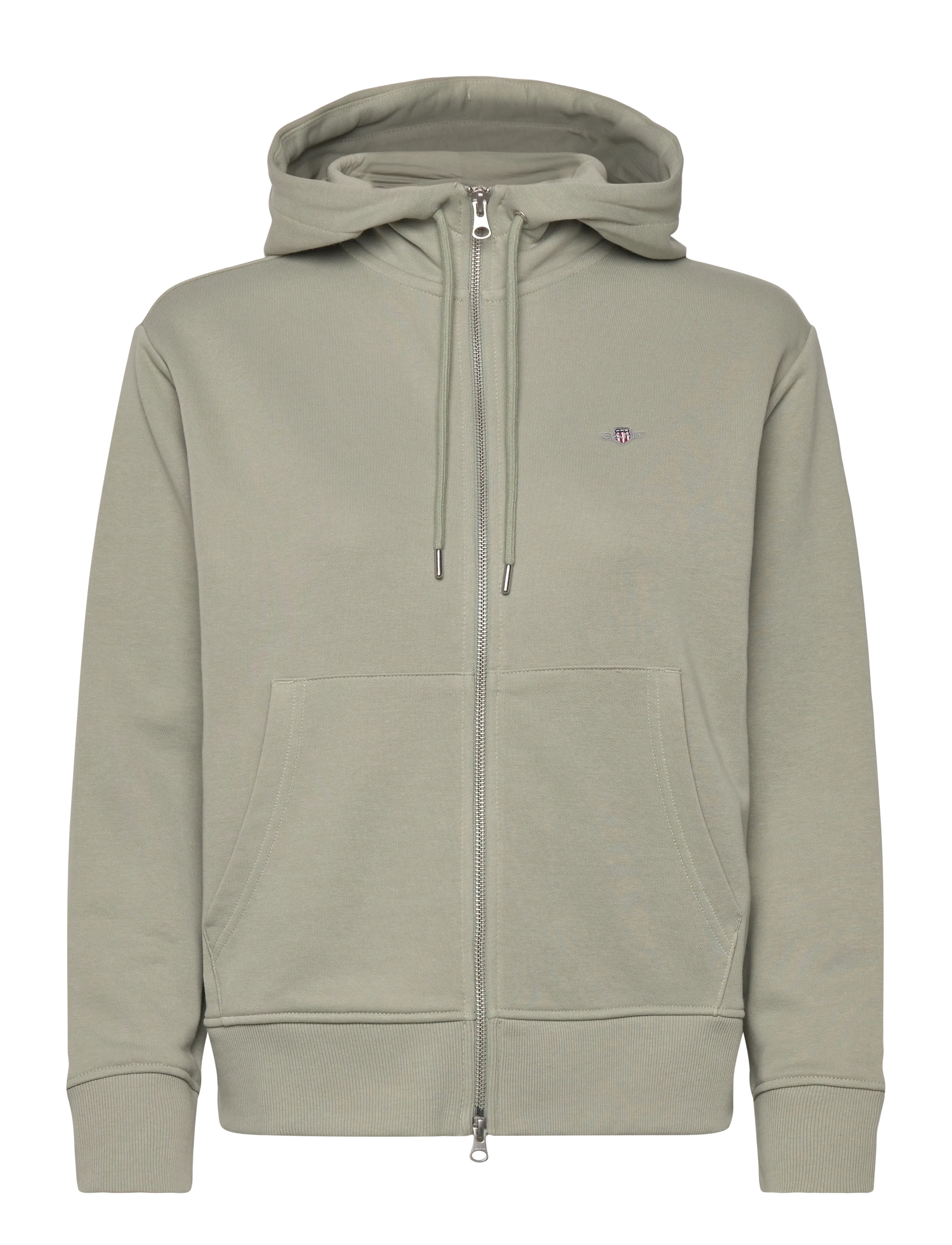 Gant SHIELD ZIP HOODIE - Sweatshirts - FADED SAGE / khaki/green