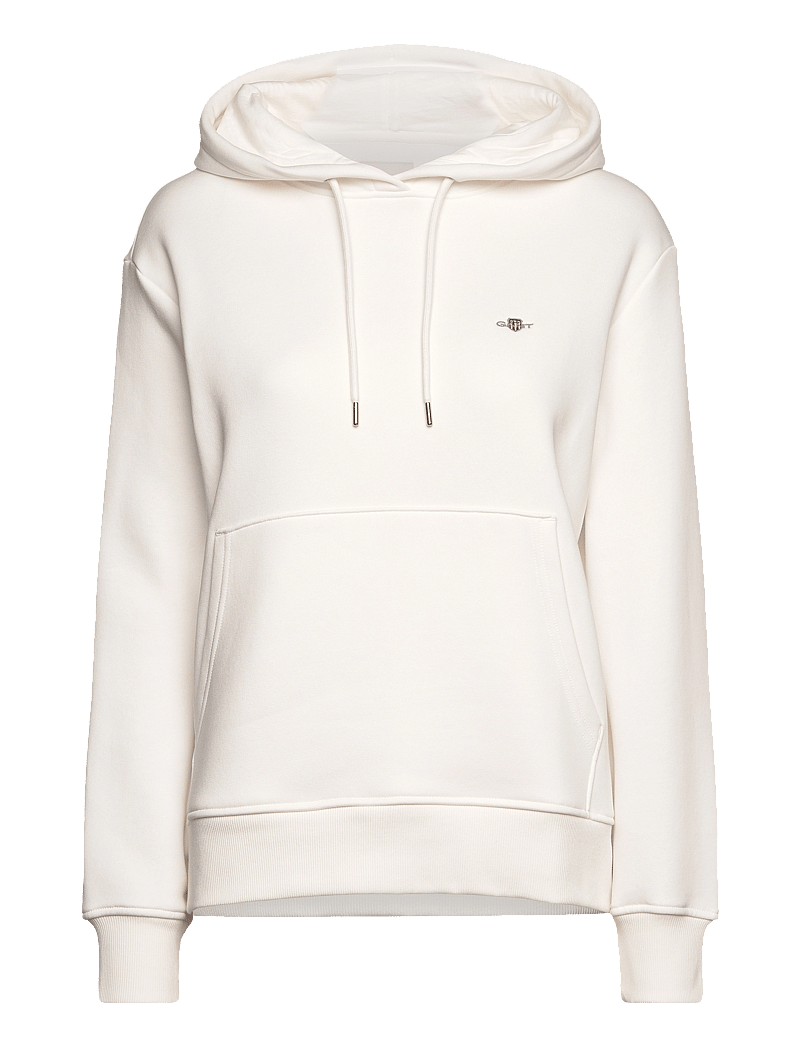 GANT - SHIELD HOODIE - kapuzenpullover - eggshell - 1