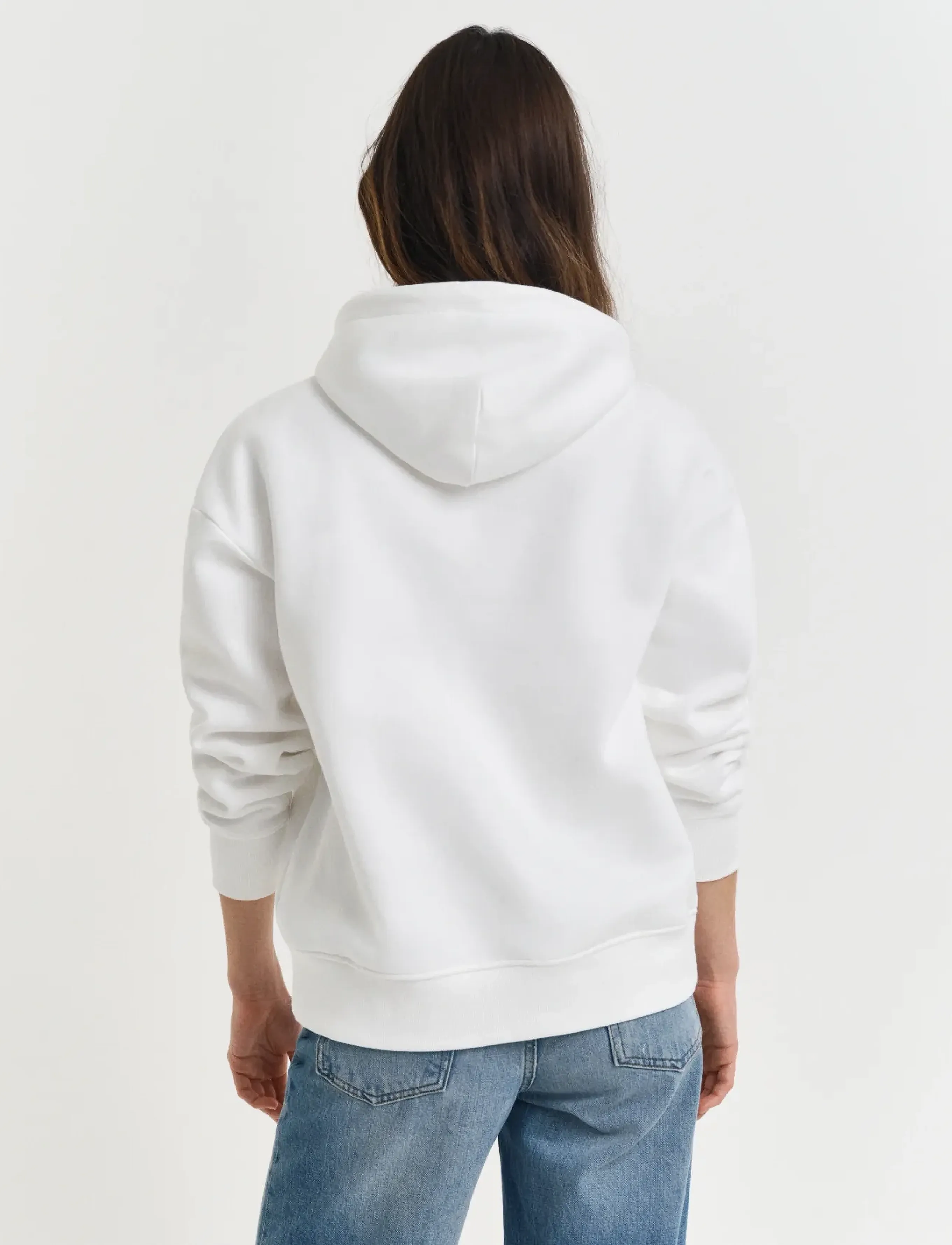 Gant - SHIELD HOODIE - hættetrøjer - eggshell - 3