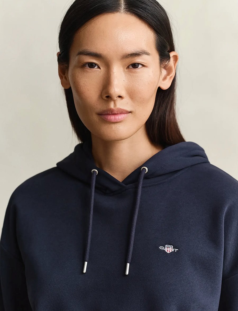 Gant - SHIELD HOODIE - kapuzenpullover - evening blue - 4