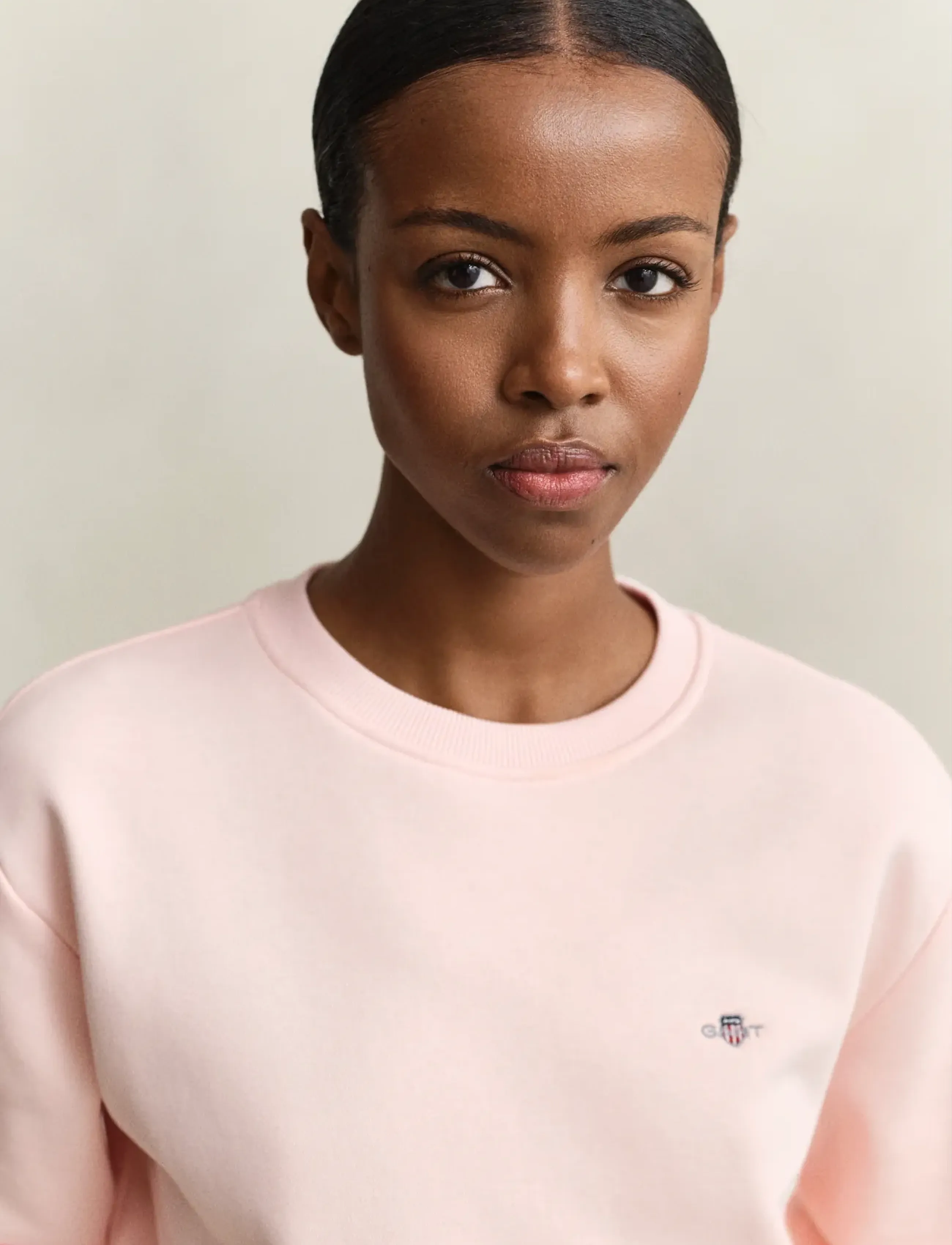 Gant - SHIELD C-NECK SWEAT - modetrends - apricot pink - 3