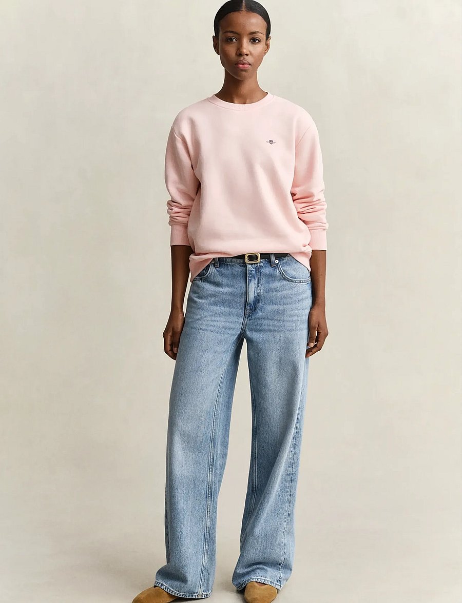 Gant - SHIELD C-NECK SWEAT - modetrends - apricot pink - 4