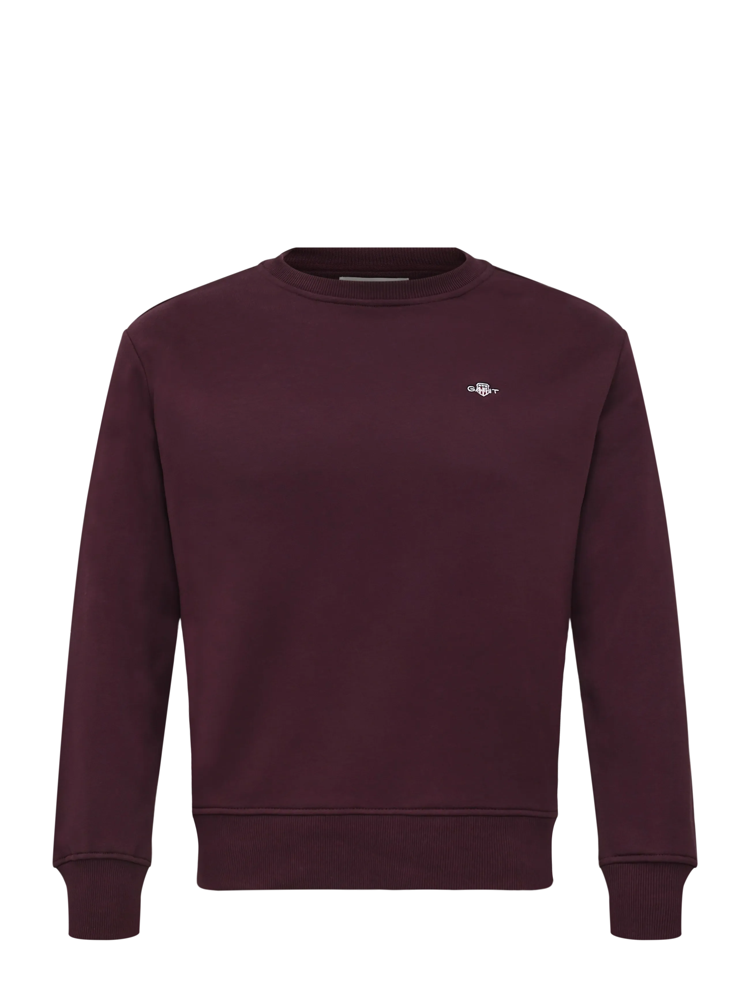 Gant SHIELD C-NECK SWEAT - Gant - DARKENED WINE / burgundy