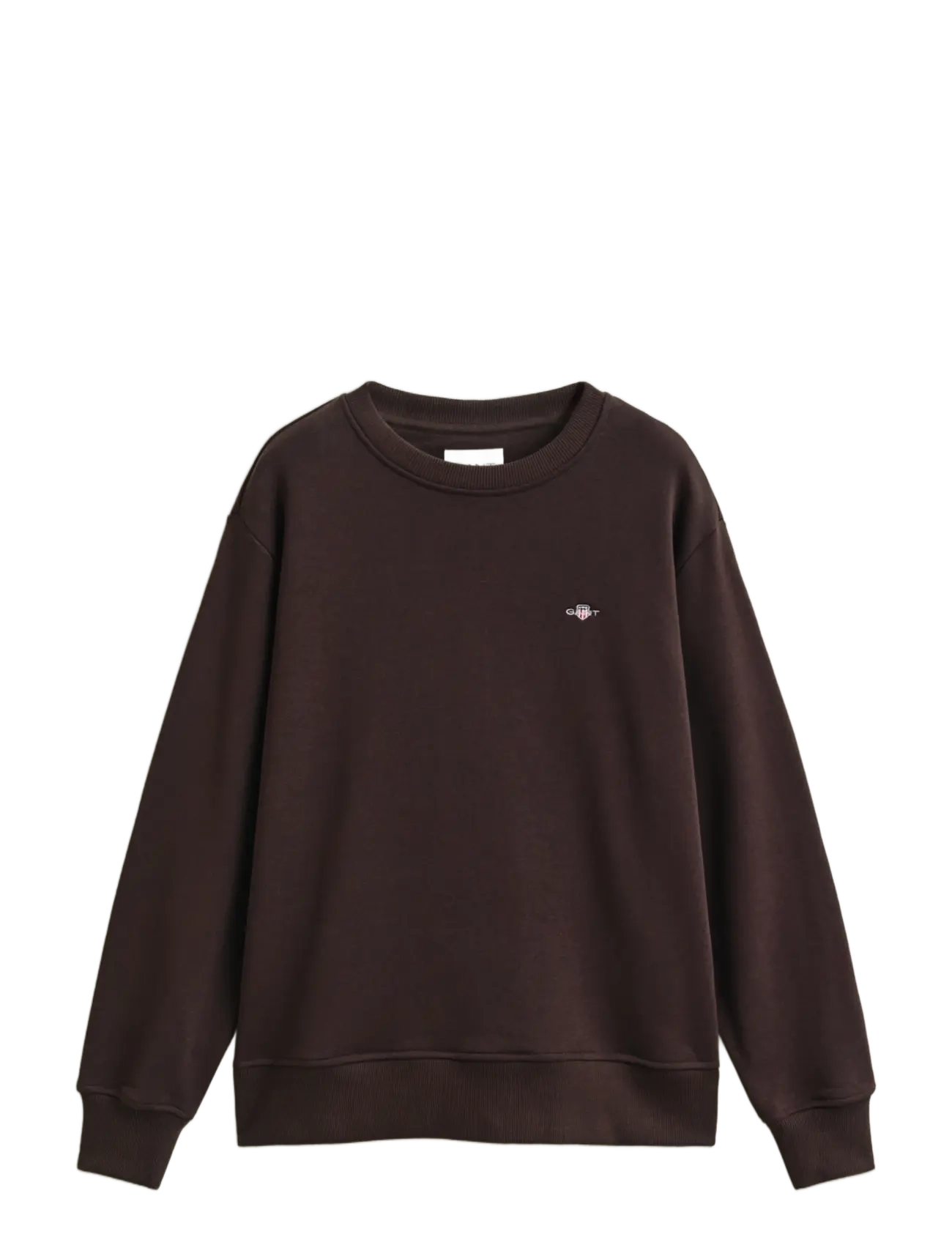 Gant SHIELD C-NECK SWEAT - Sweatshirts - DEEP BROWN / brown