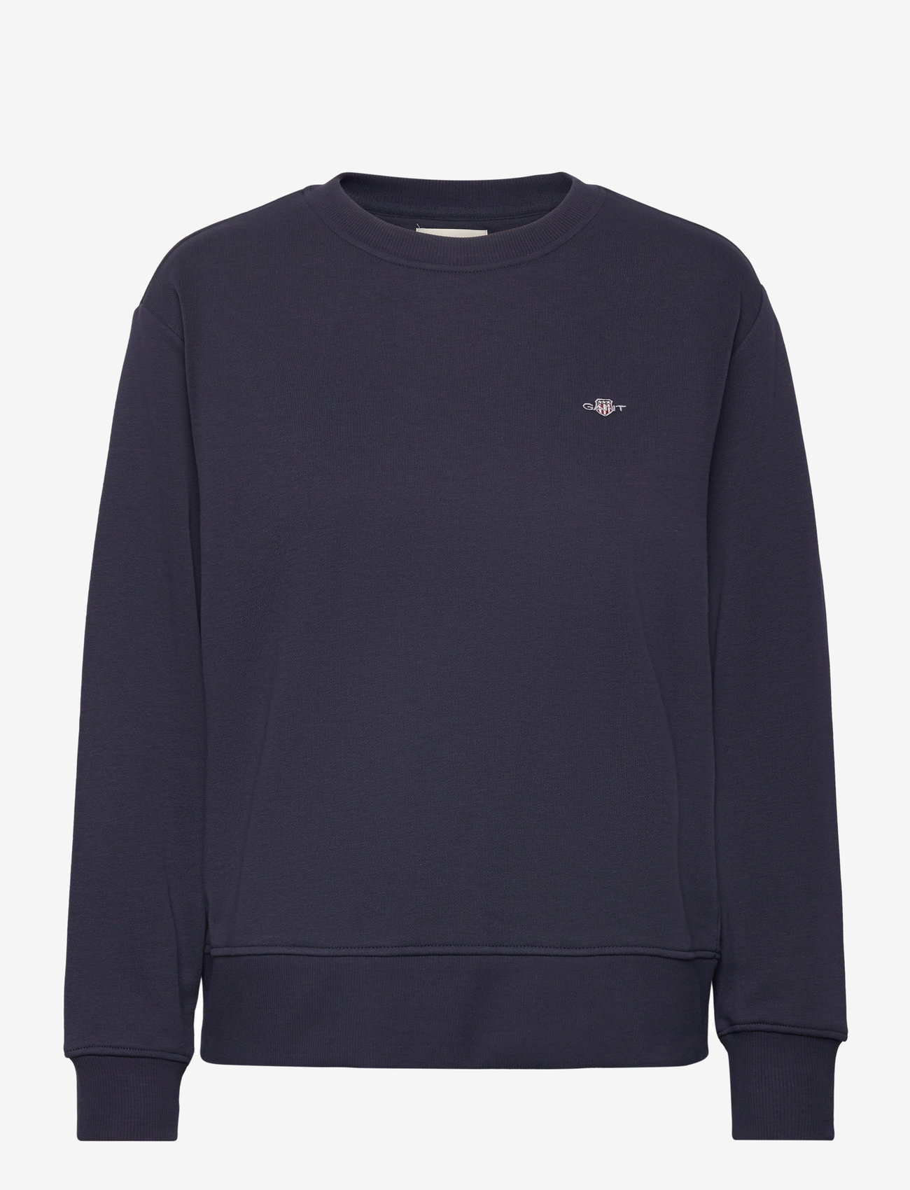 GANT - SHIELD C-NECK SWEAT - modetrender - evening blue - 1