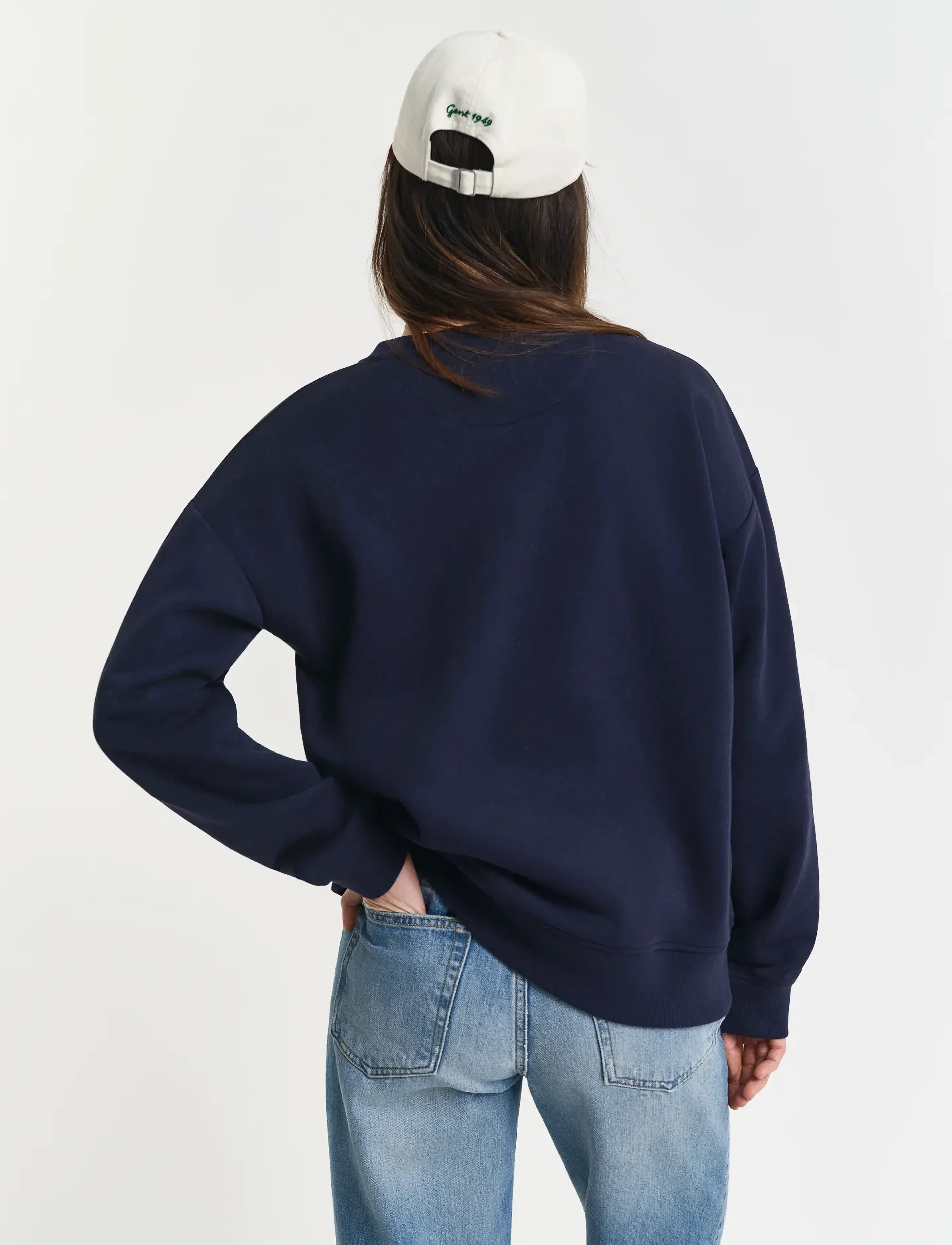 Gant - SHIELD C-NECK SWEAT - modetrender - evening blue - 3
