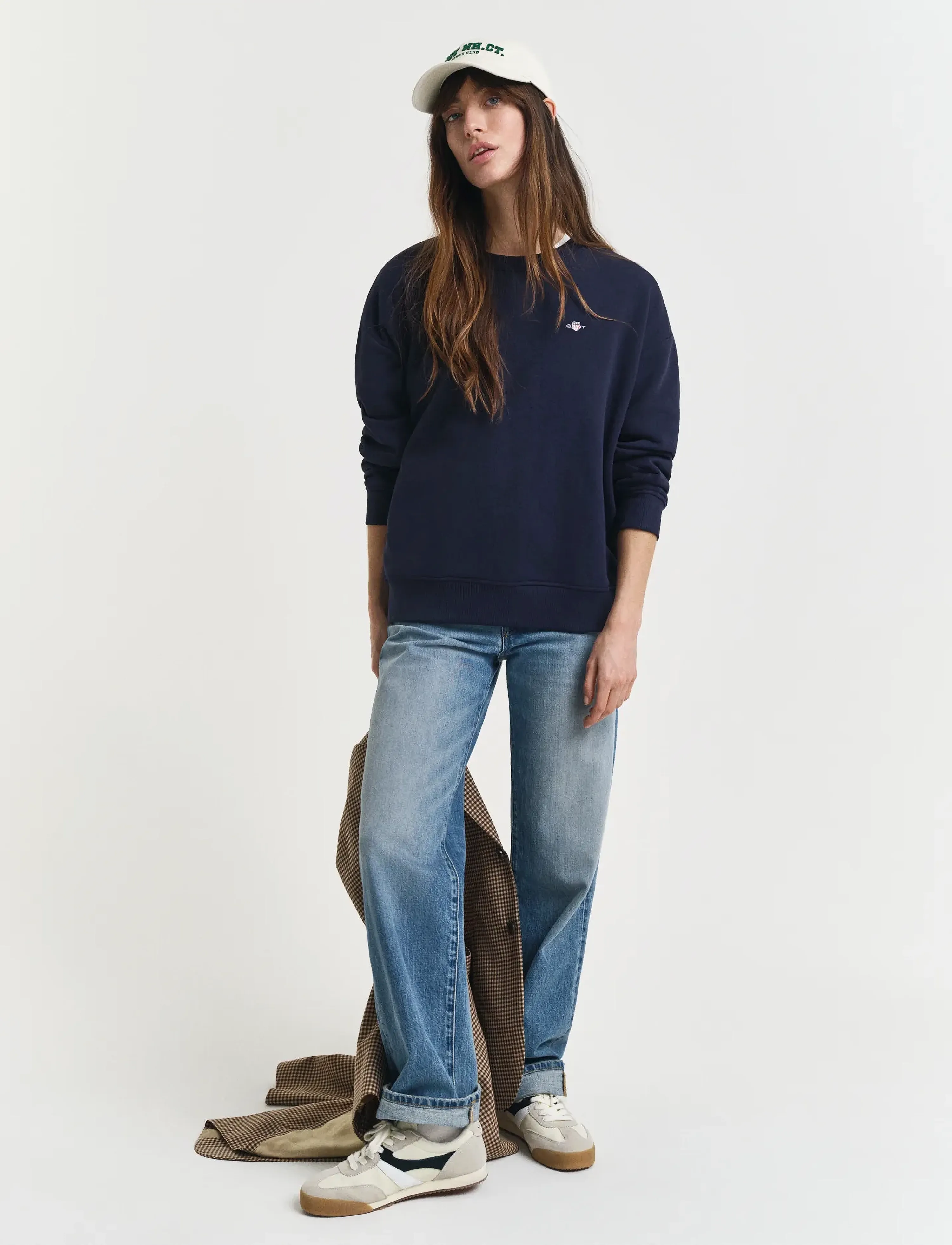 Gant - SHIELD C-NECK SWEAT - modetrender - evening blue - 5